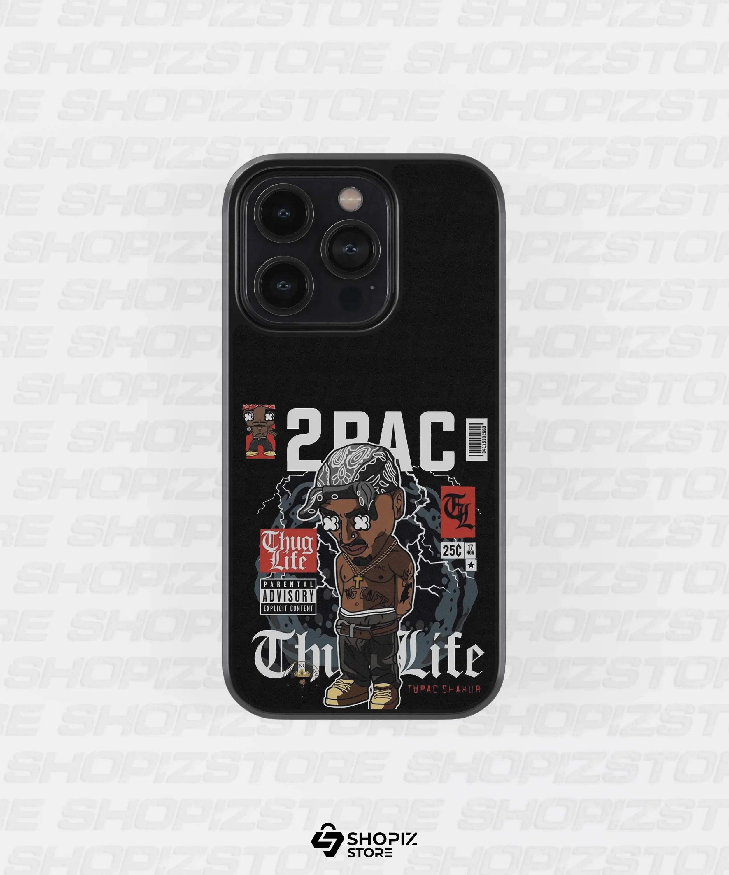 2 Pac Thug Metal Case