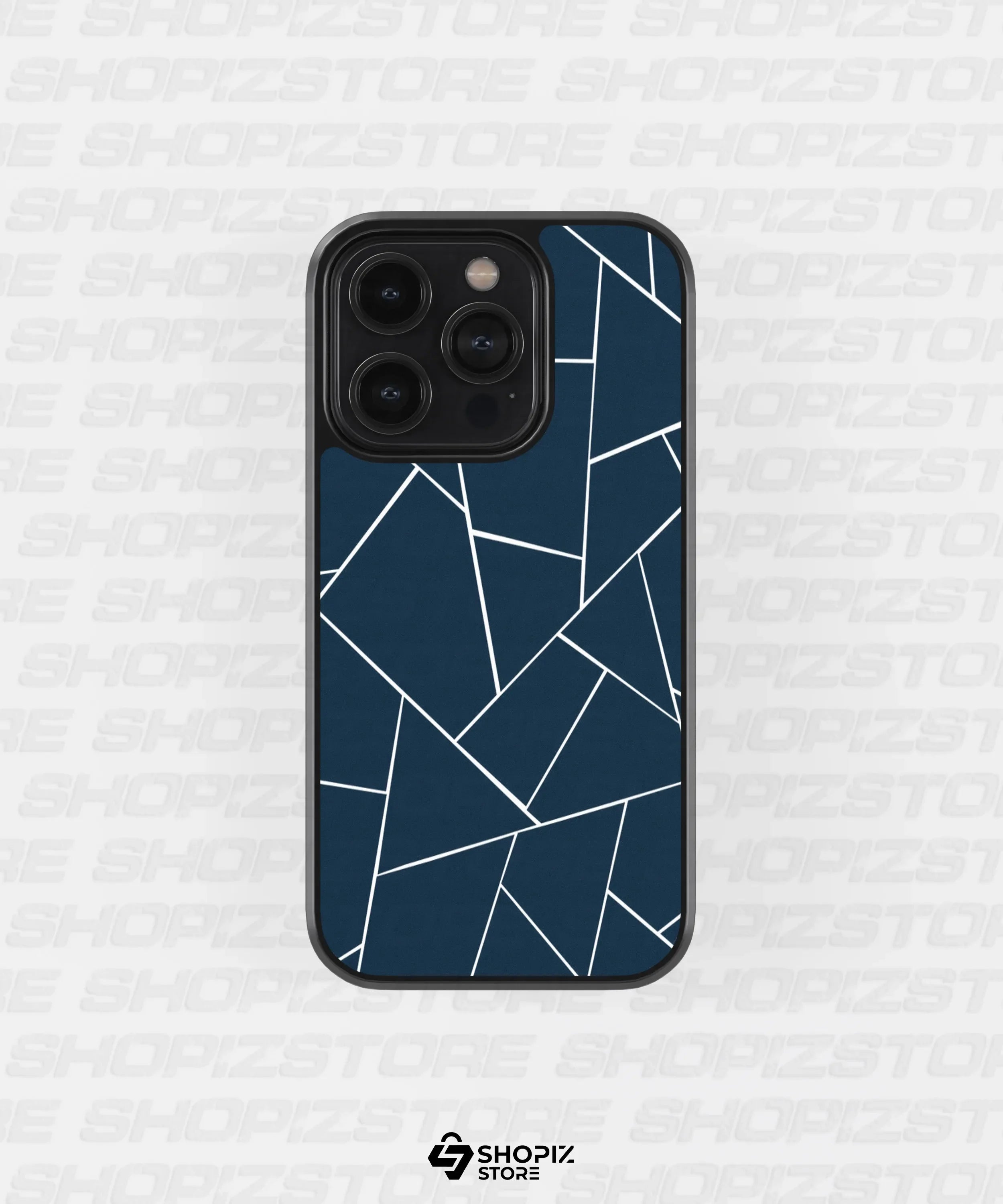 Abstract Geometric Lines Metal Case