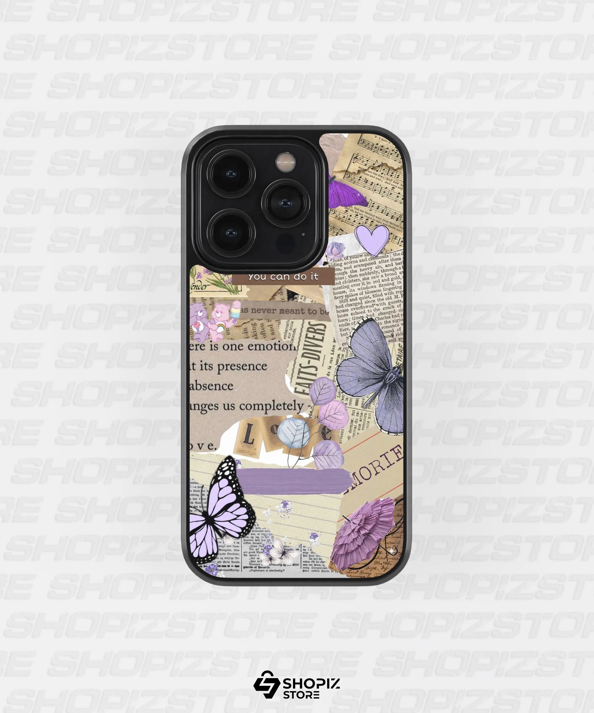 Aesthetic Butterfly Metal Case