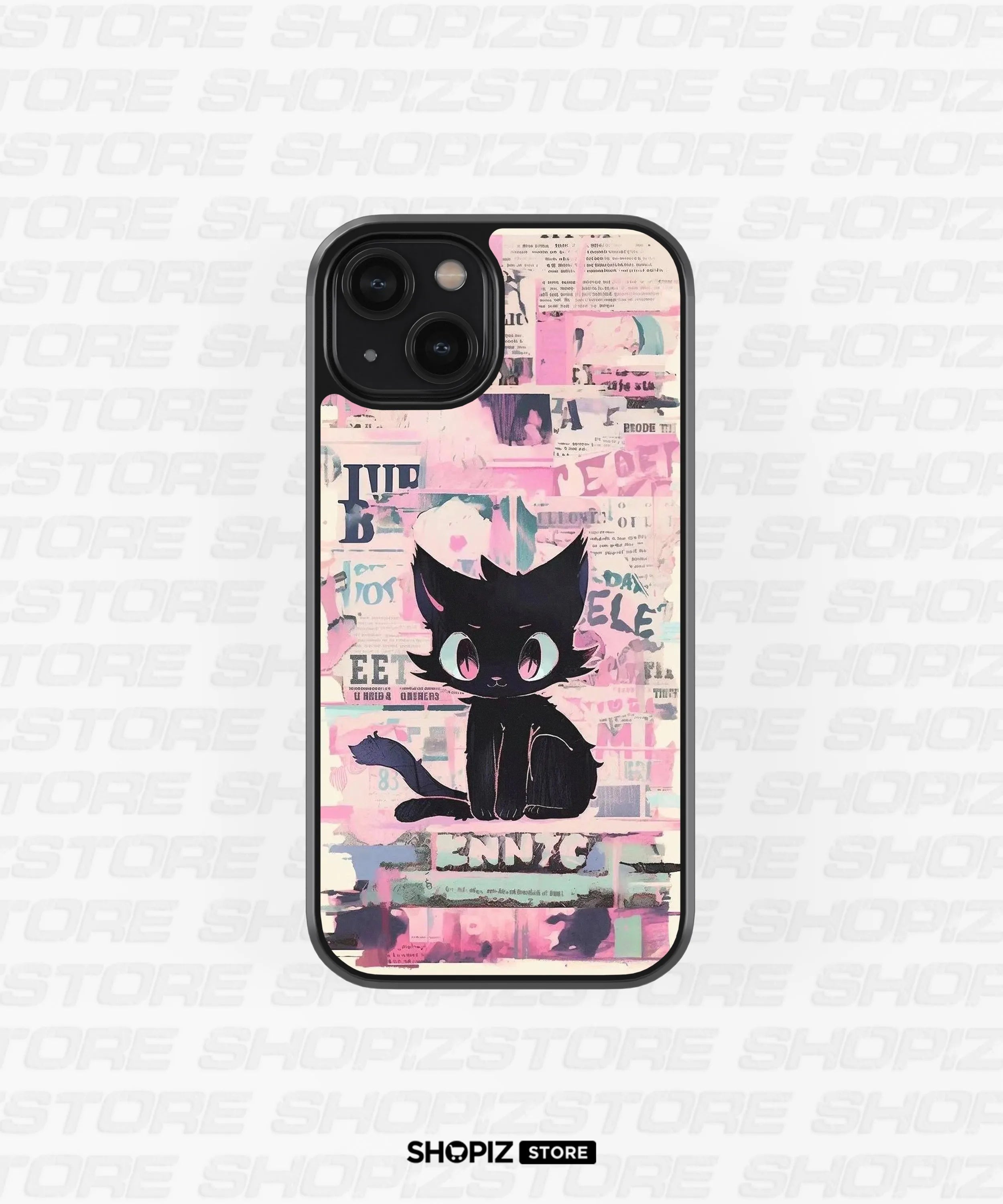 Aesthetic Cat Glass Case