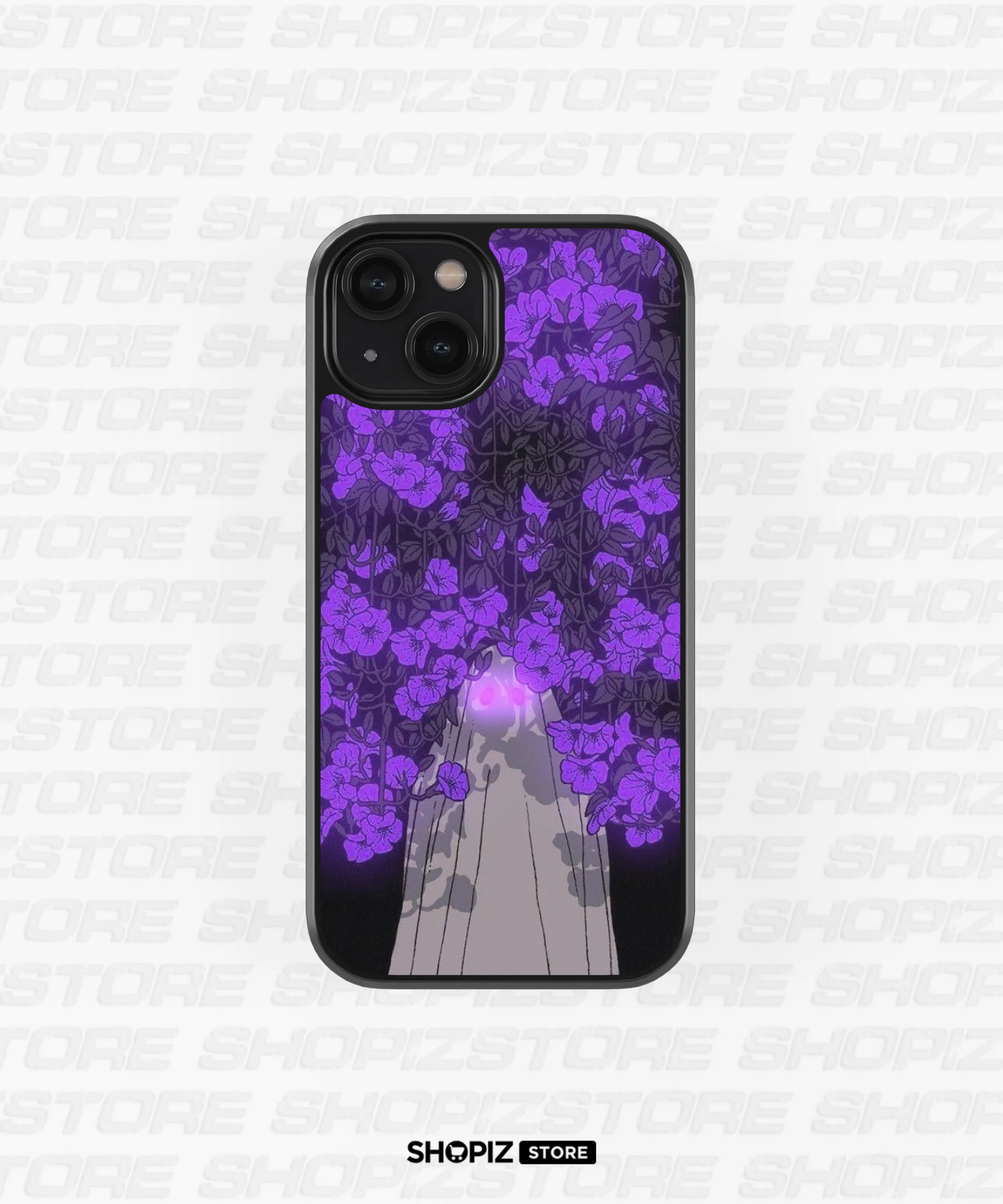 Aesthetic Violet Tree Glass Case