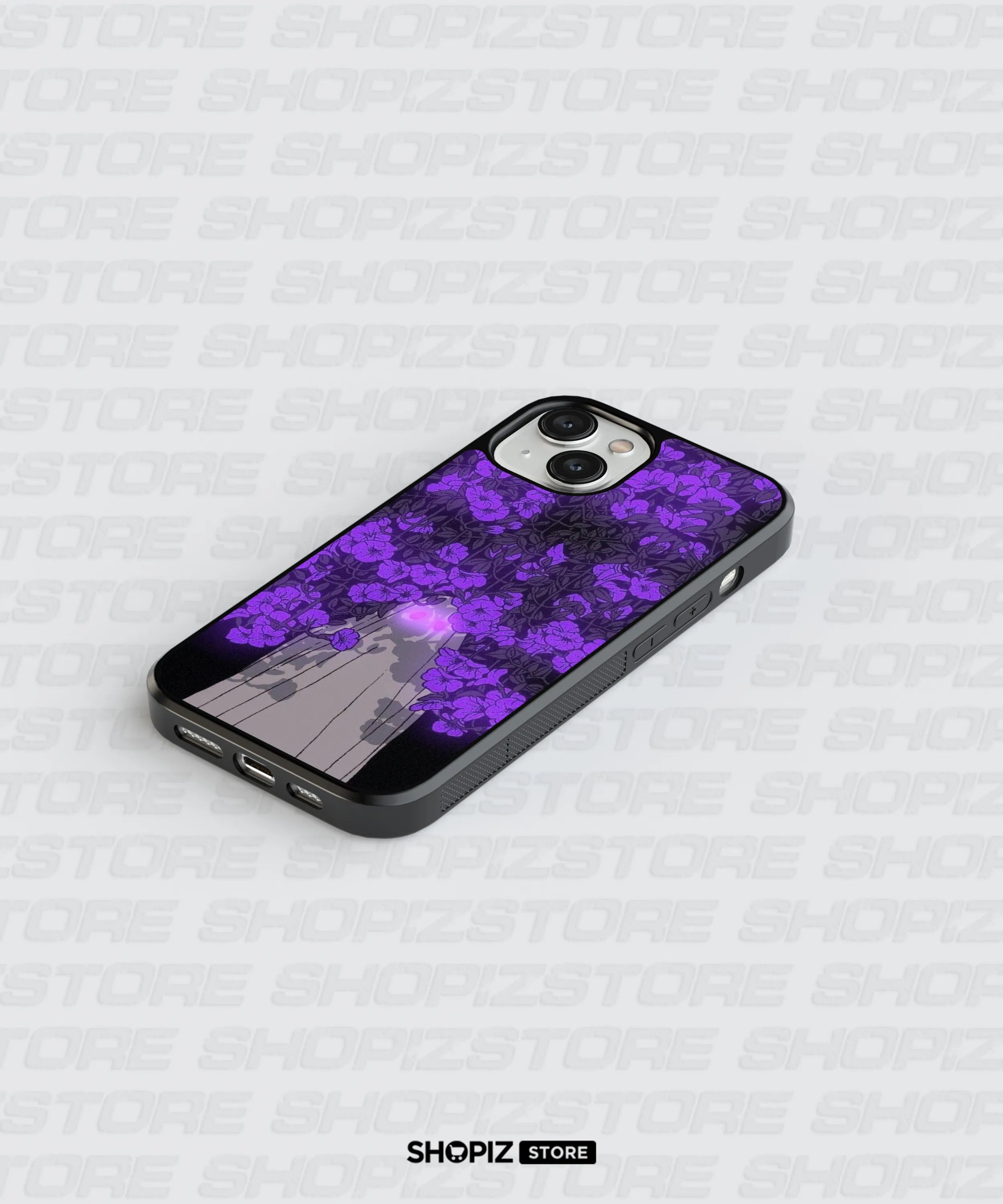 Aesthetic Violet Tree Glass Case