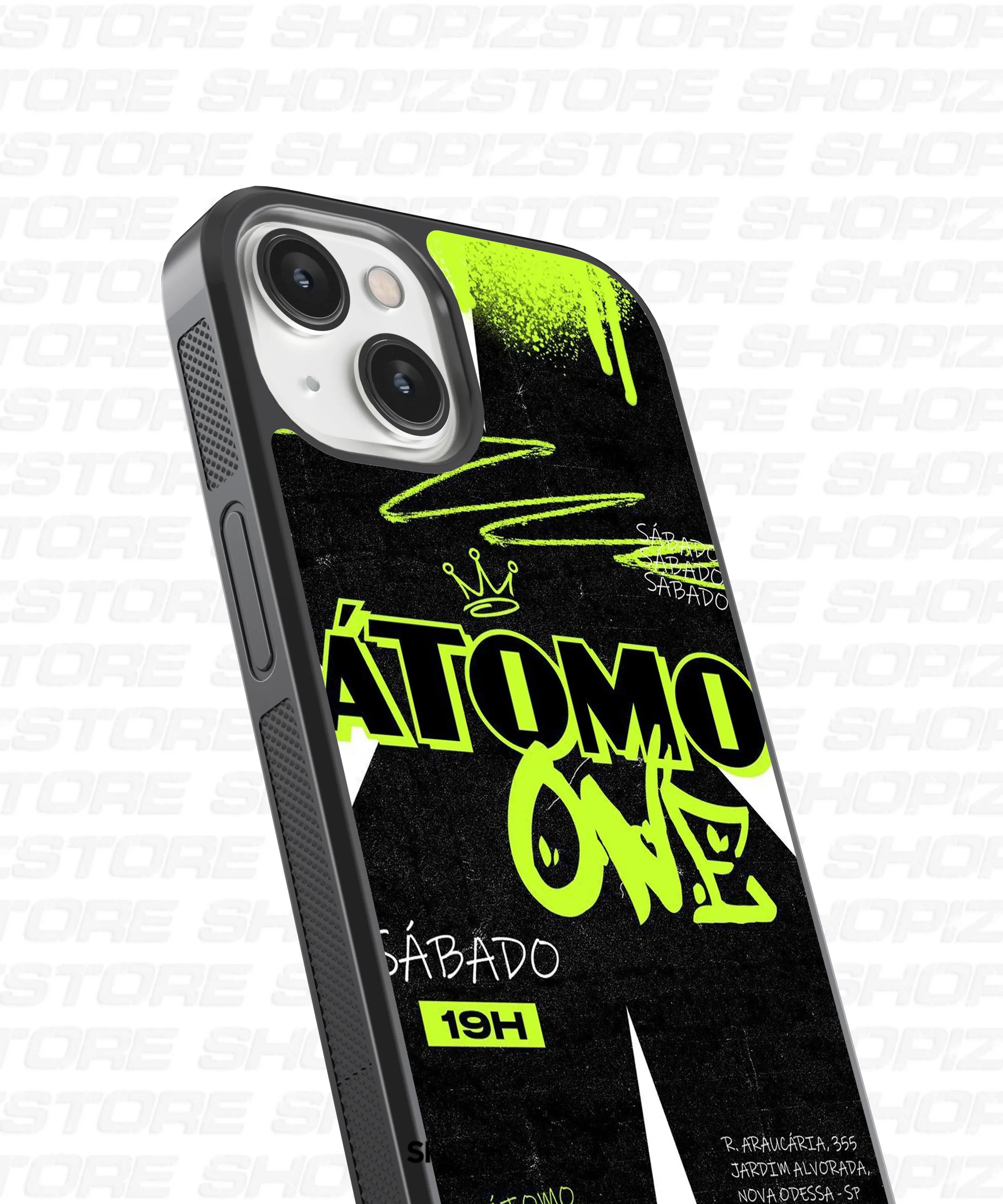 Atom Neon Glass Case