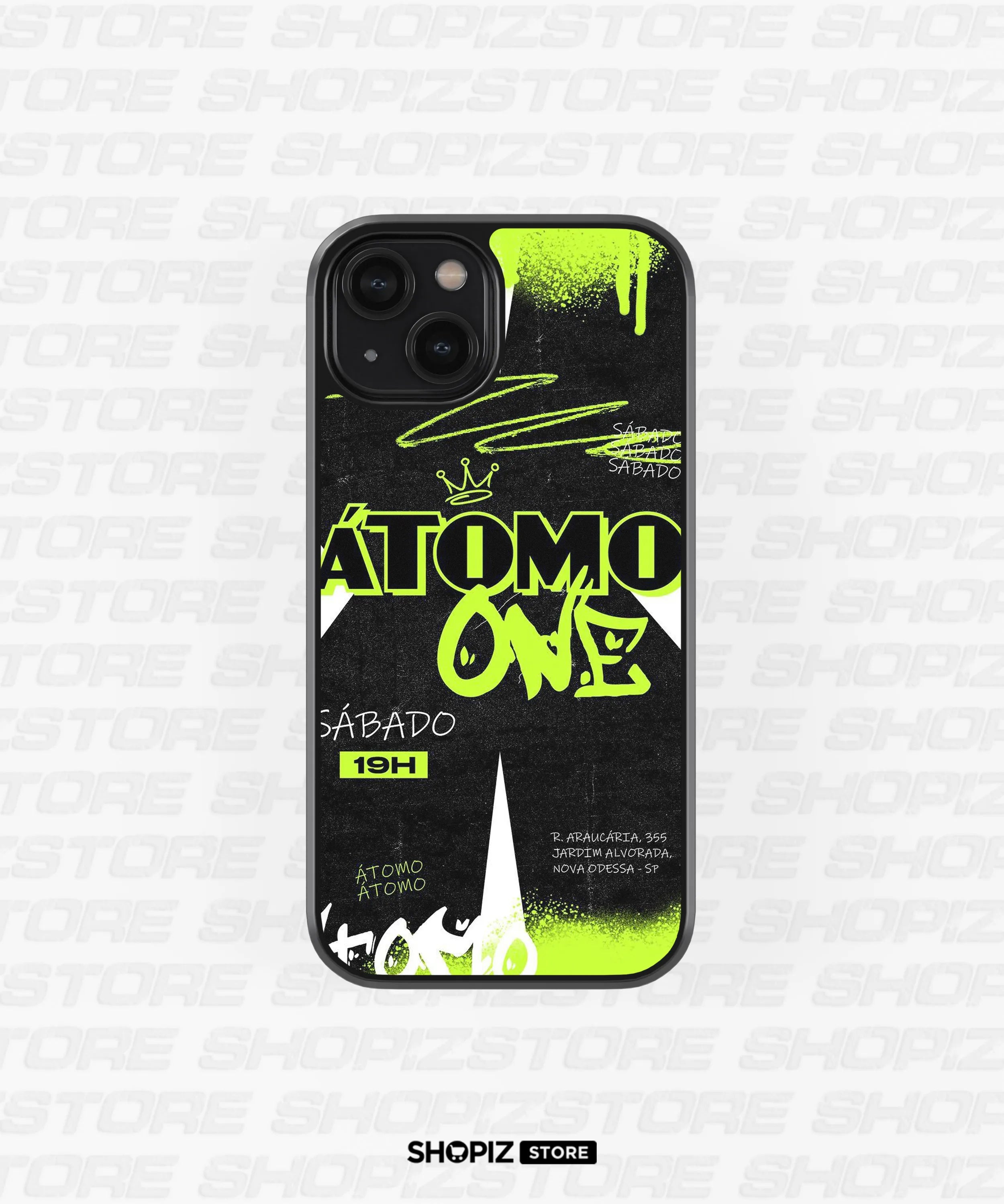 Atom Neon Glass Case