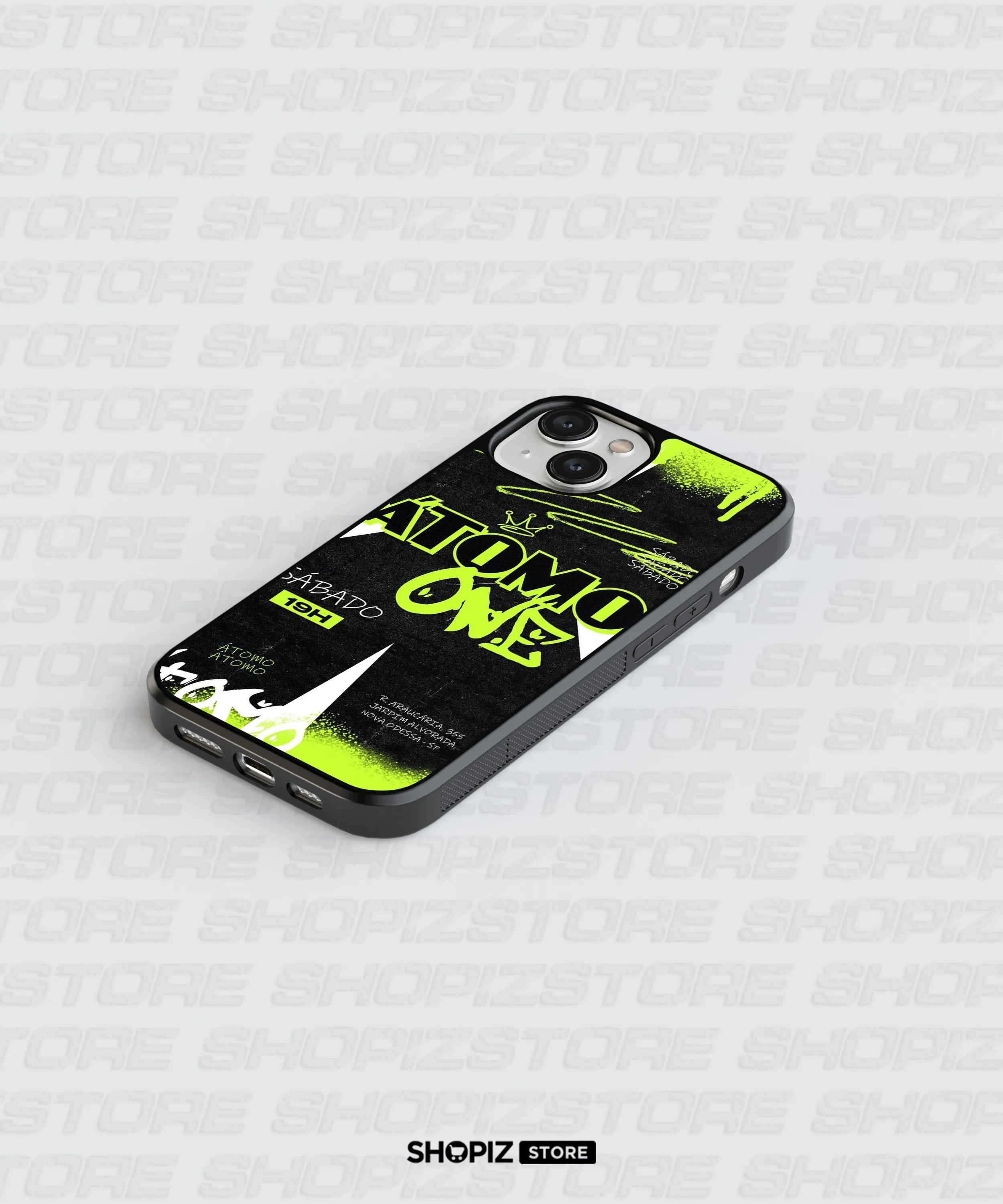 Atom Neon Glass Case