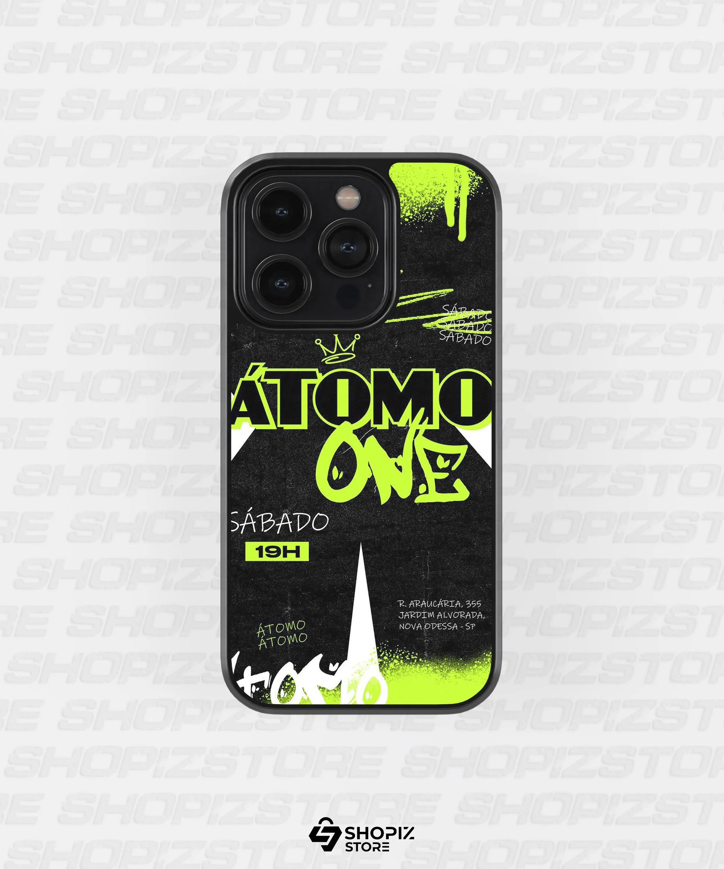 Atom Neon Metal Case