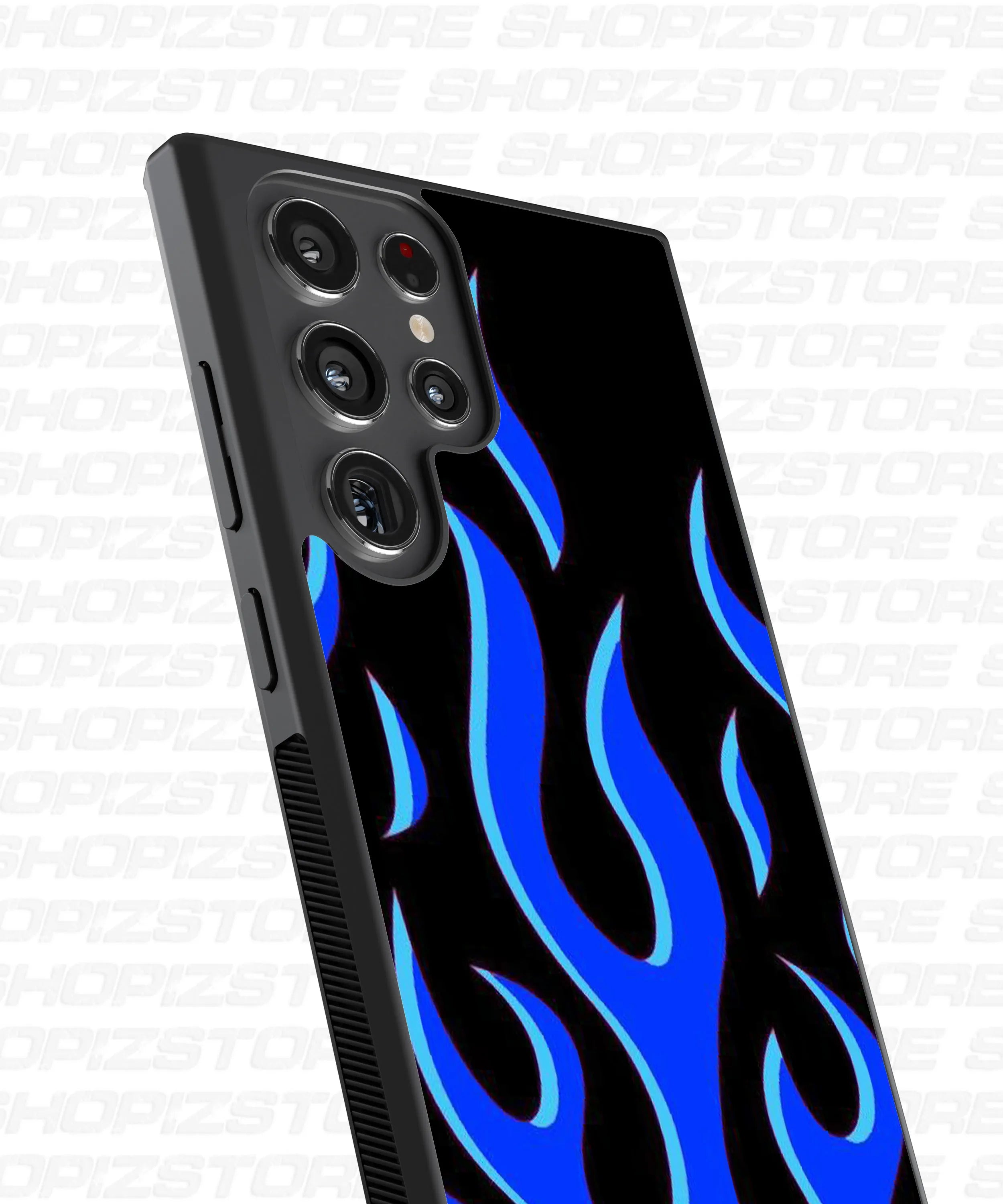 Blue Flame Metal Case