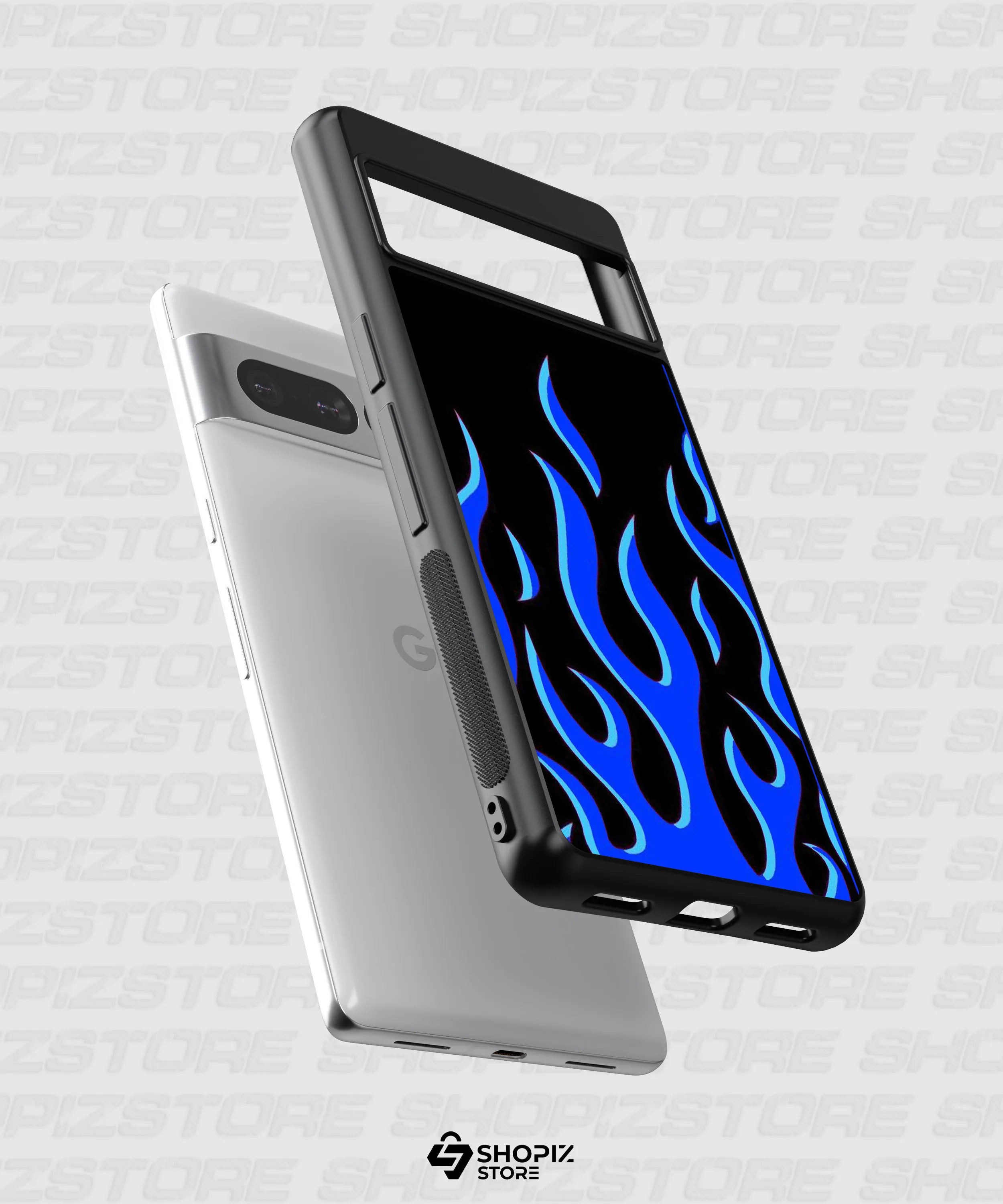 Blue Flame Metal Case