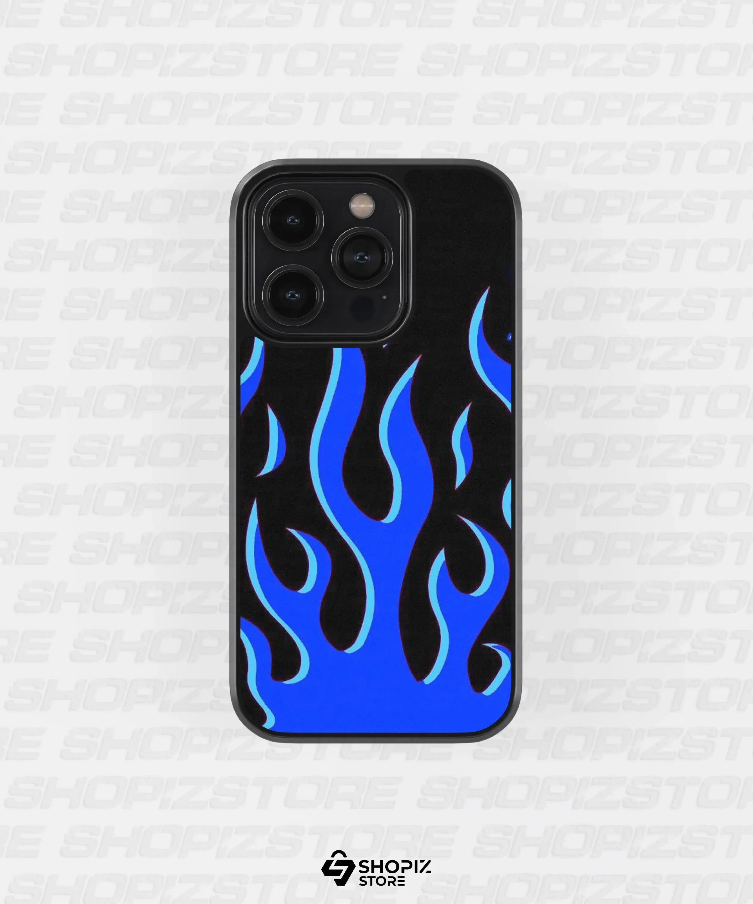 Blue Flame Metal Case