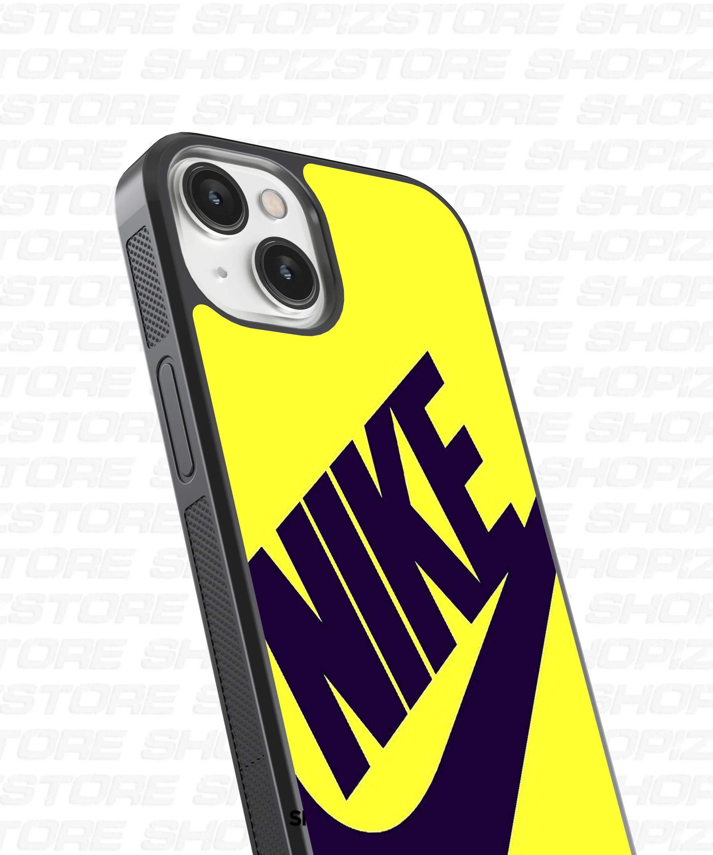 Bold Yellow Swoosh Glass Case