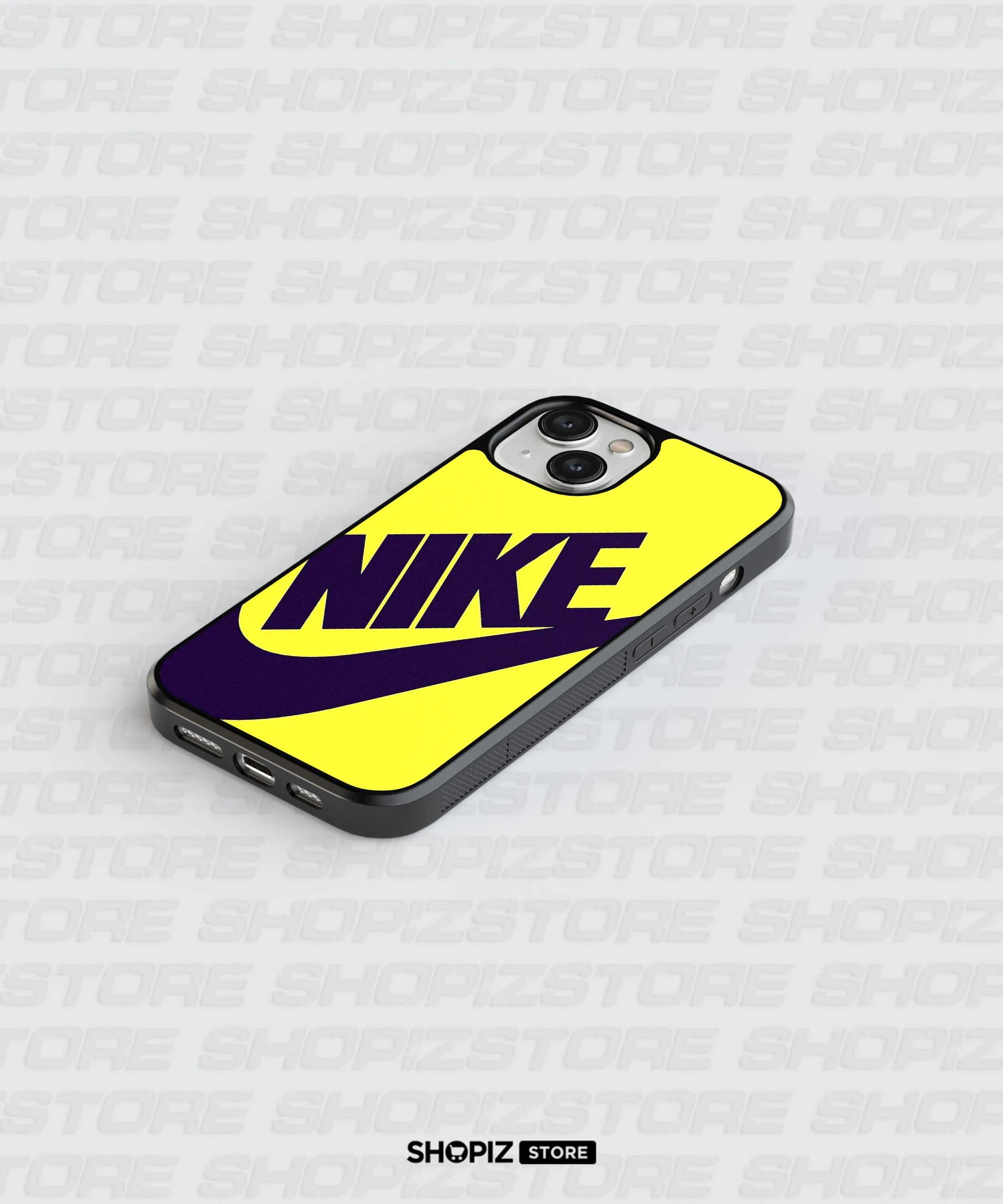 Bold Yellow Swoosh Glass Case