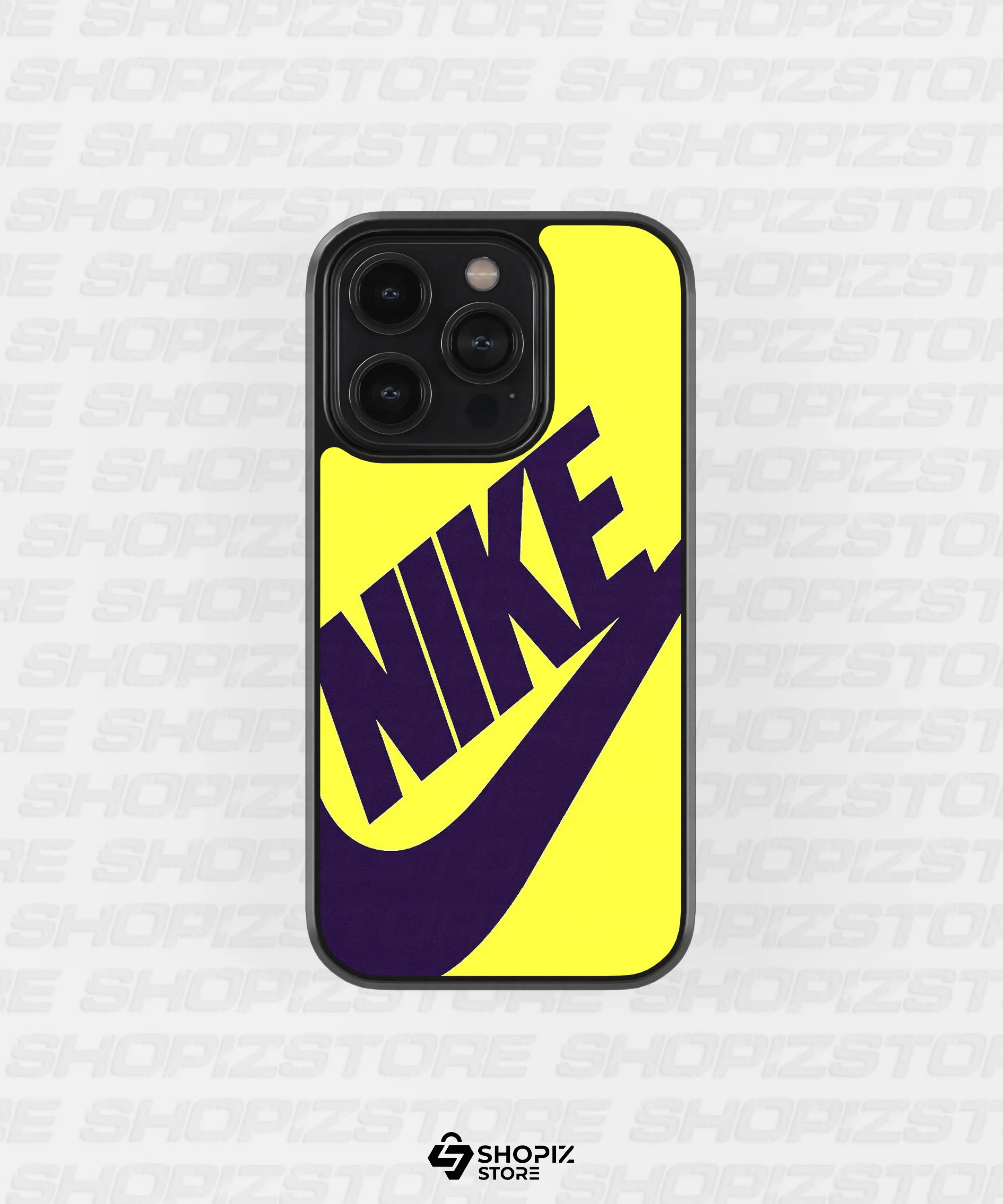 Bold Yellow Swoosh Metal Case