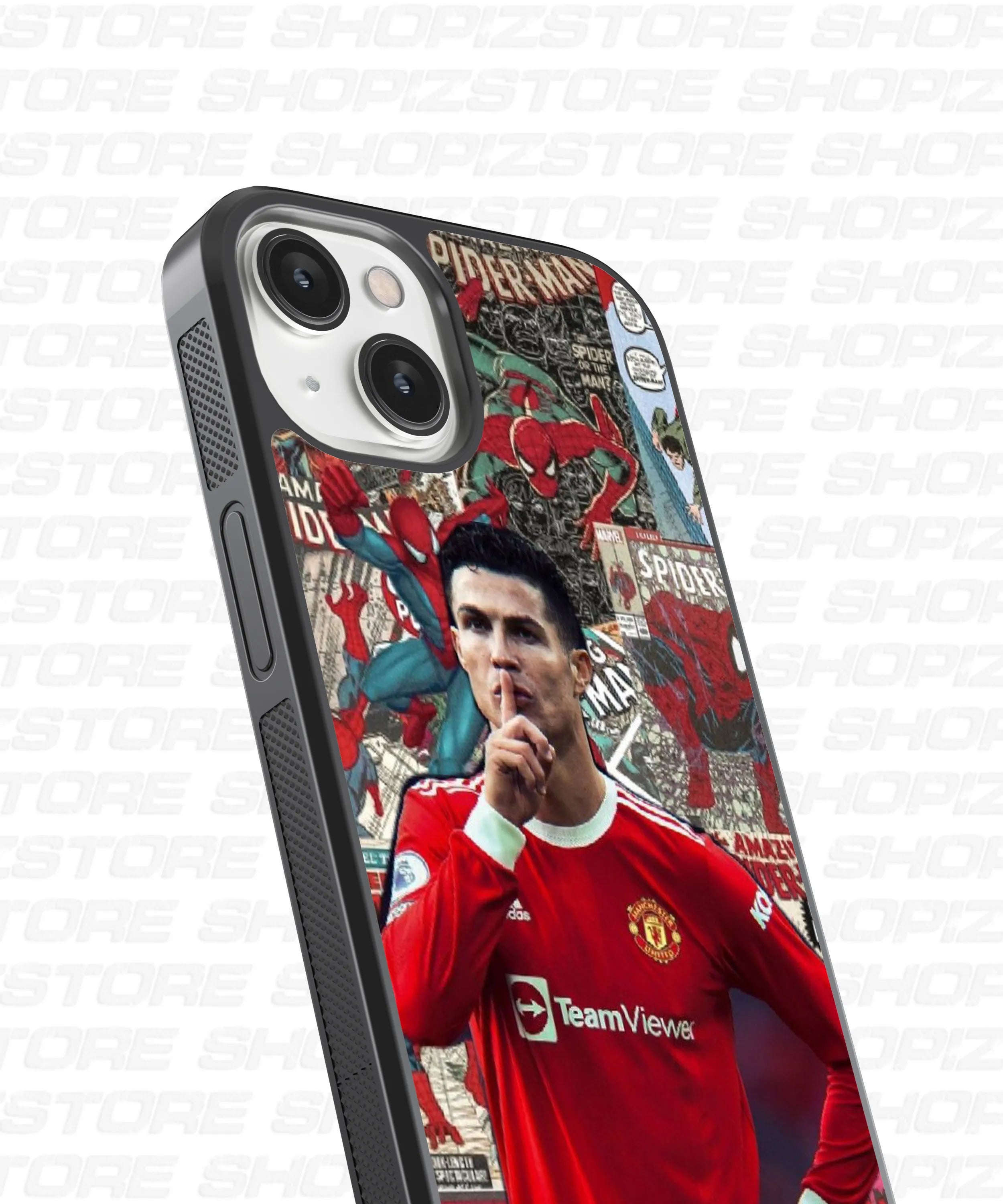 CR7 X Superheros Glass Case