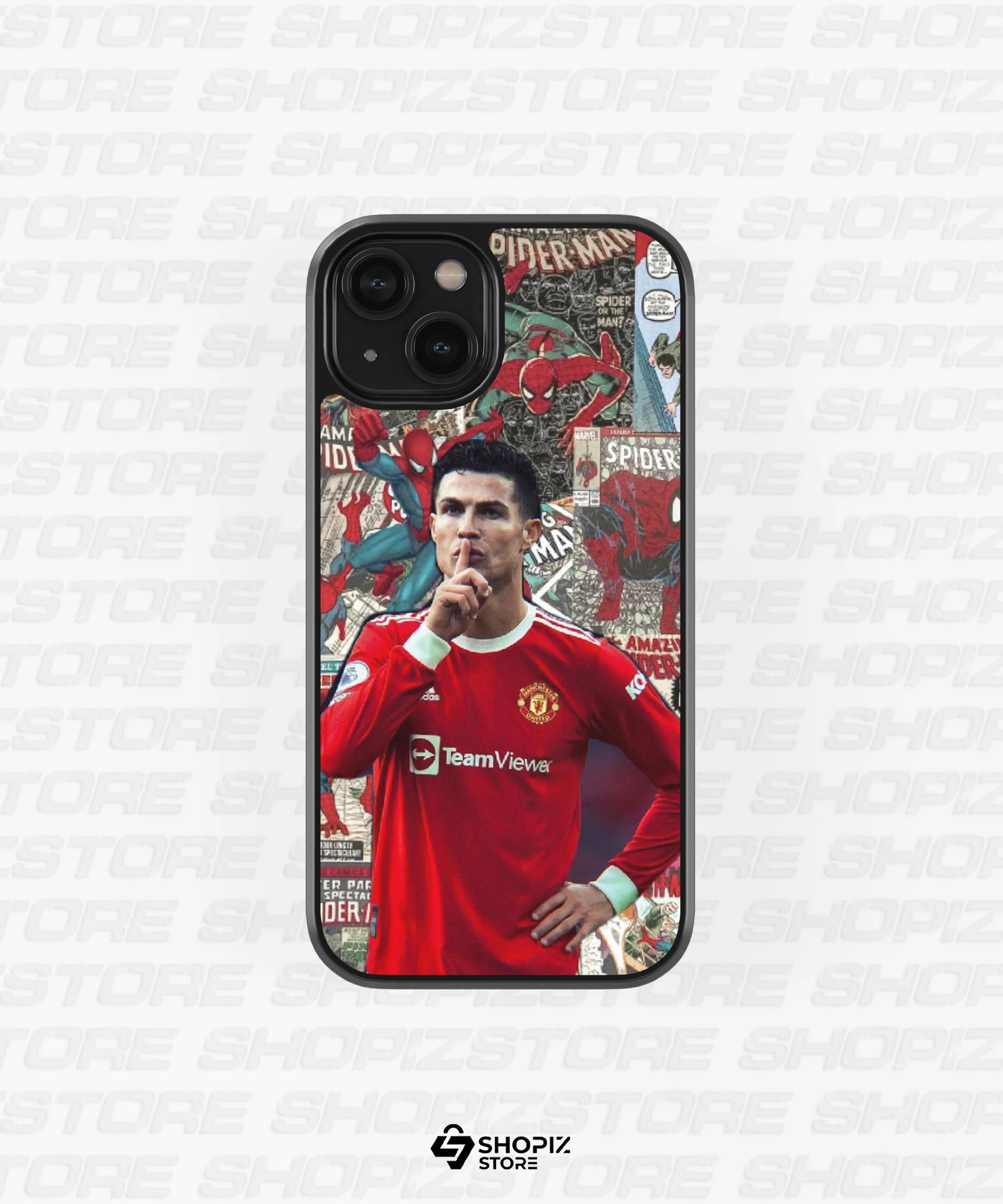 CR7 X Superheros Glass Case