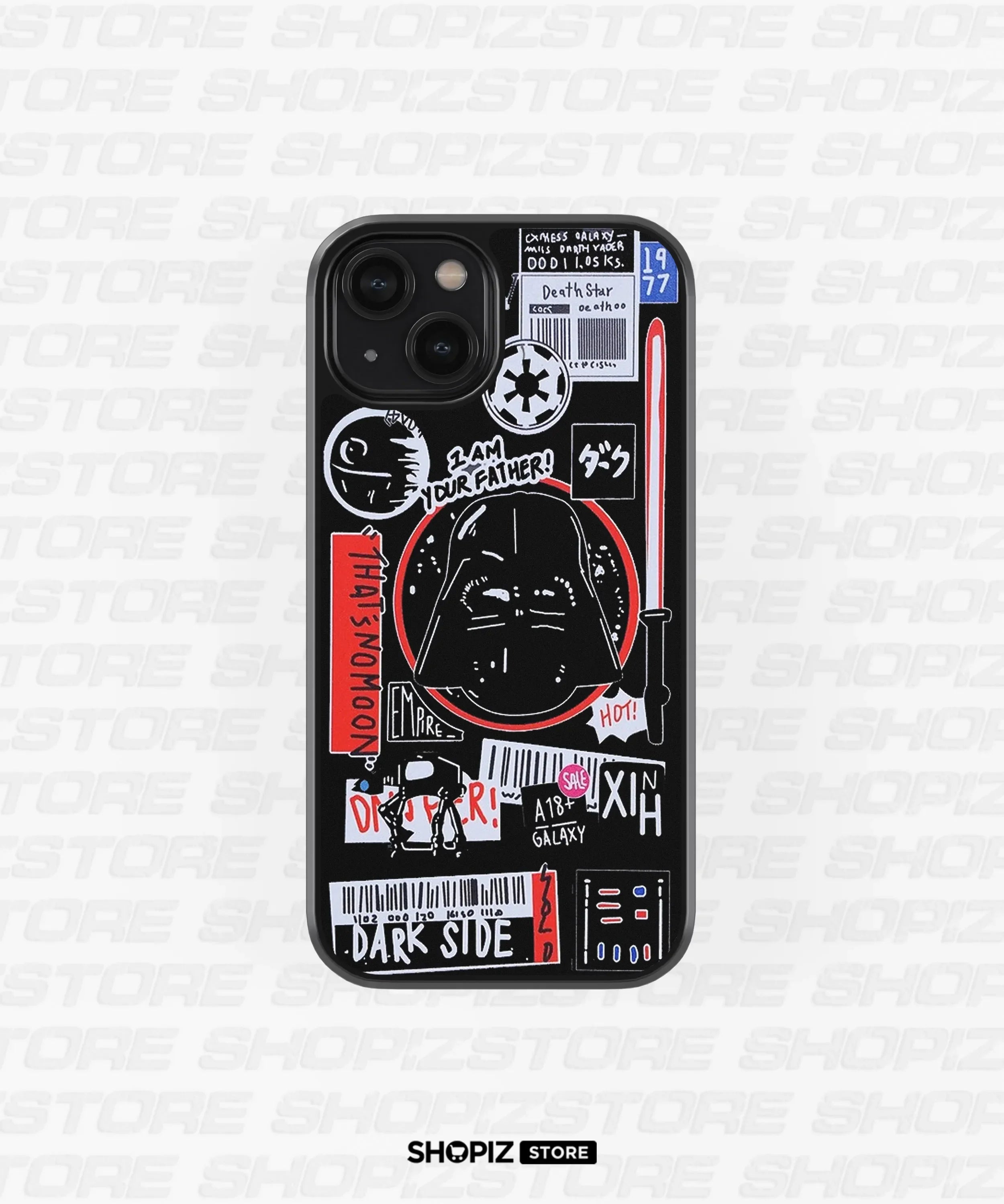 Dark Side Vader Glass Case