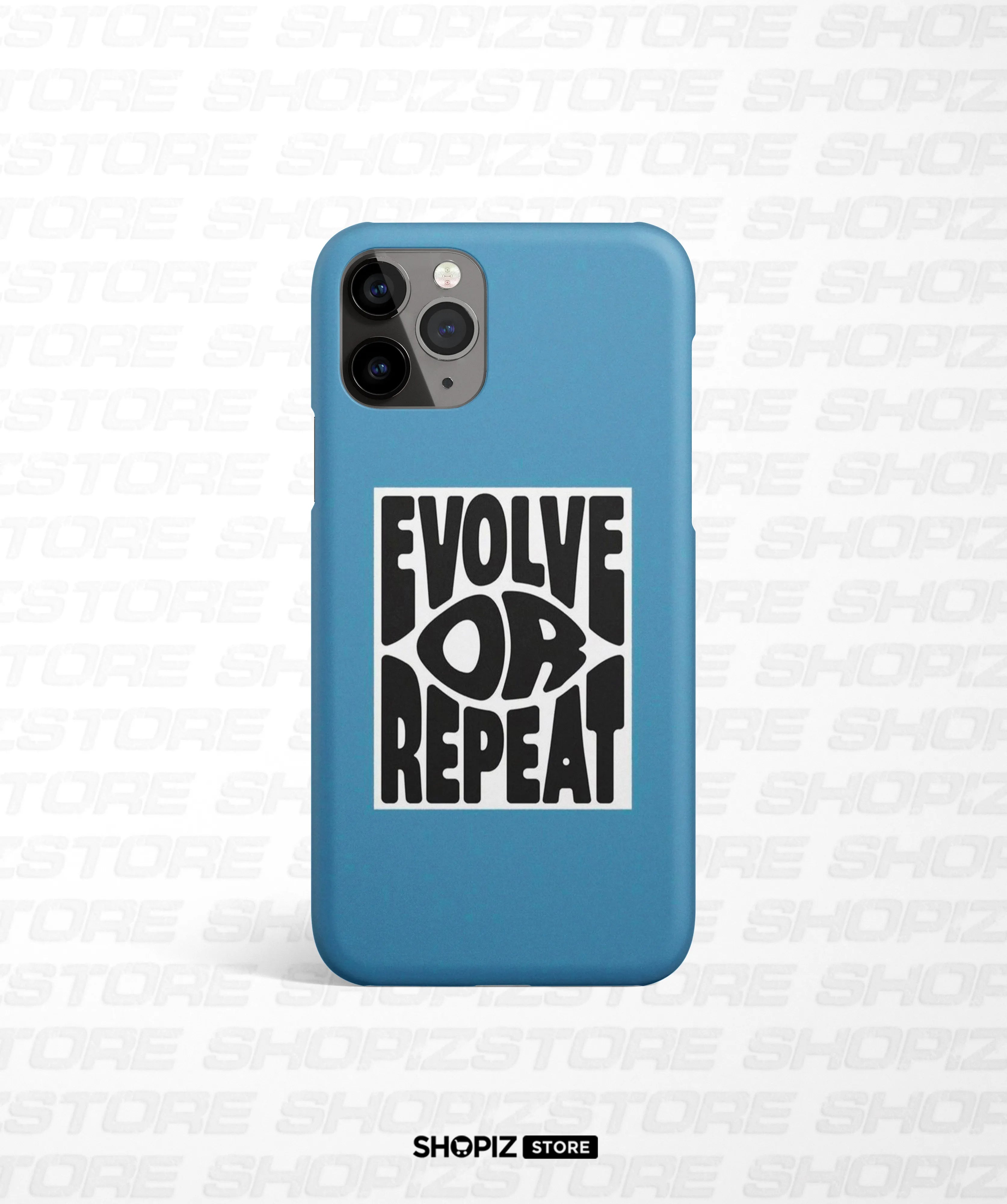 Evolve Or Repeat Blue Hard Case