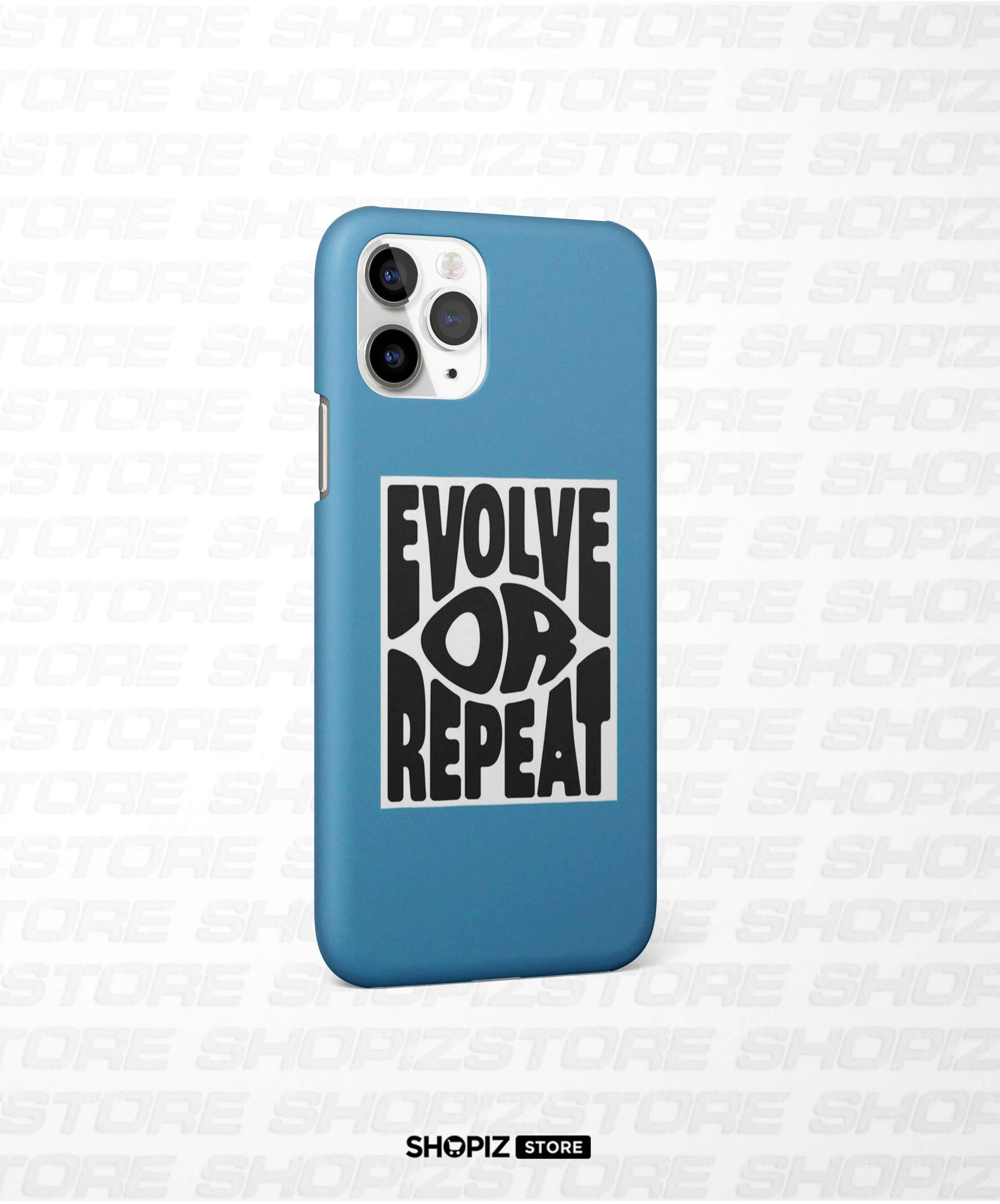 Evolve Or Repeat Blue Hard Case