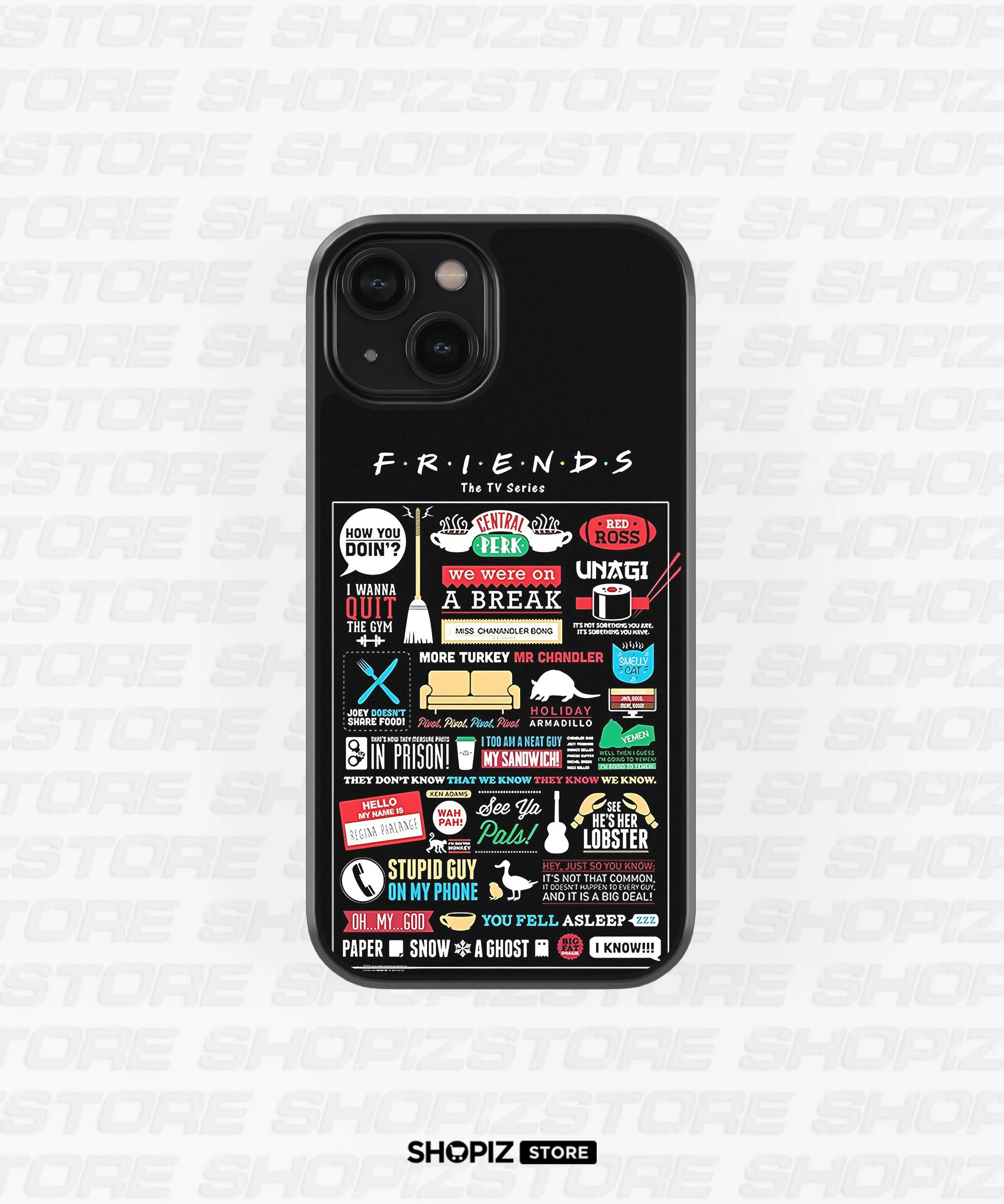 Friends Vibe Glass Case