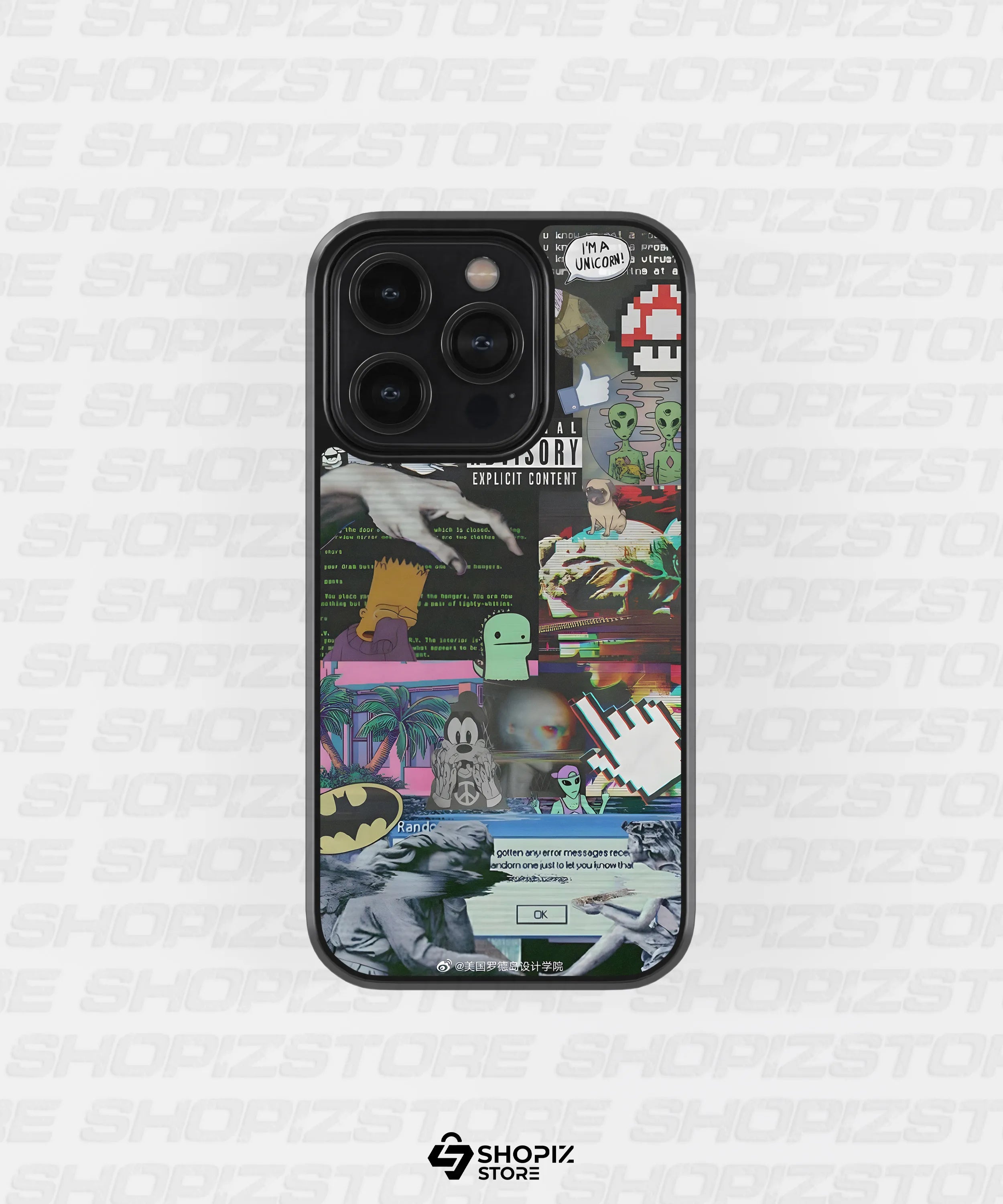 Glitchy Paradise Metal Case