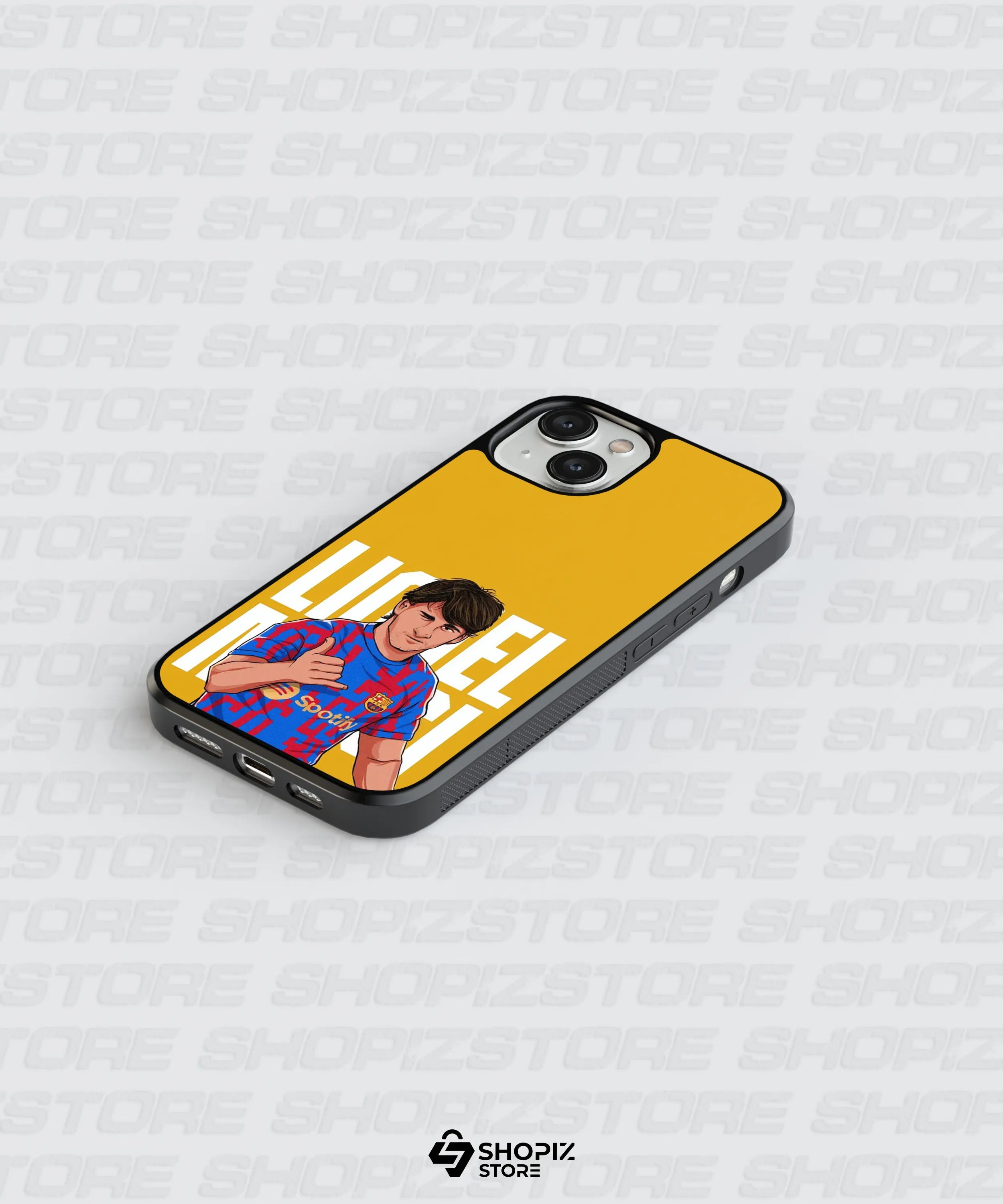 King Messi Glass Case