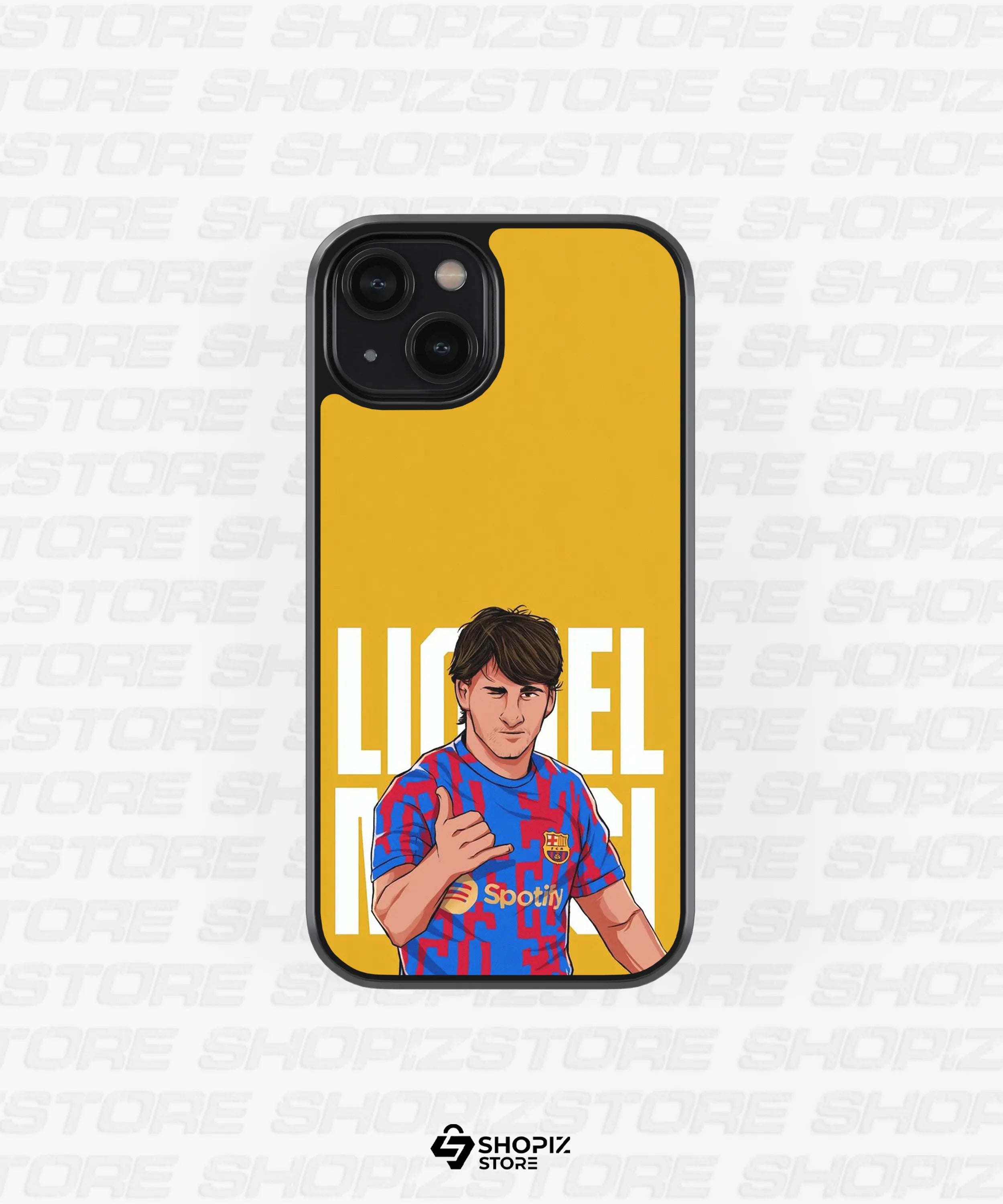 King Messi Glass Case