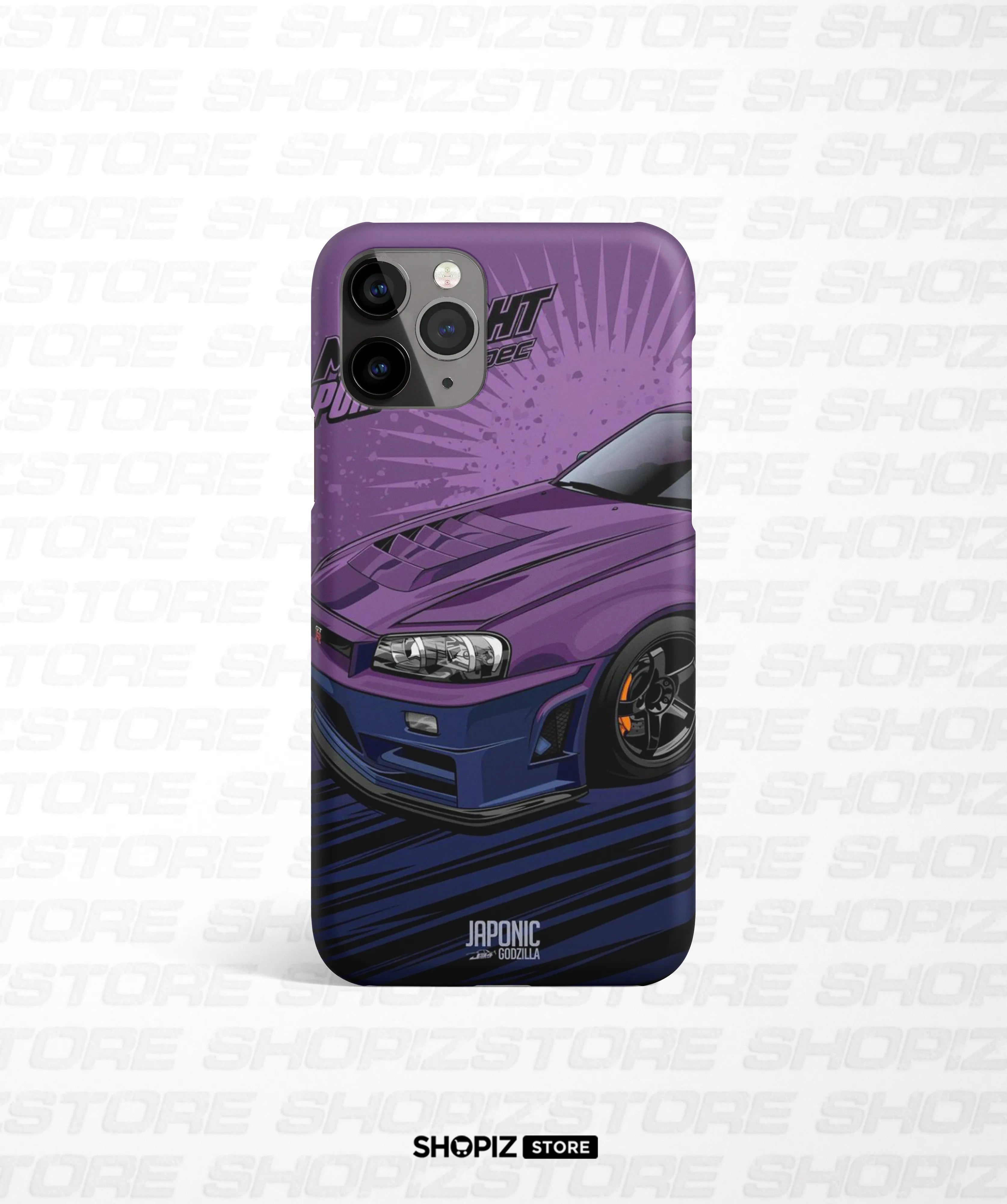 Midnight Purple Sports Car Hard Case