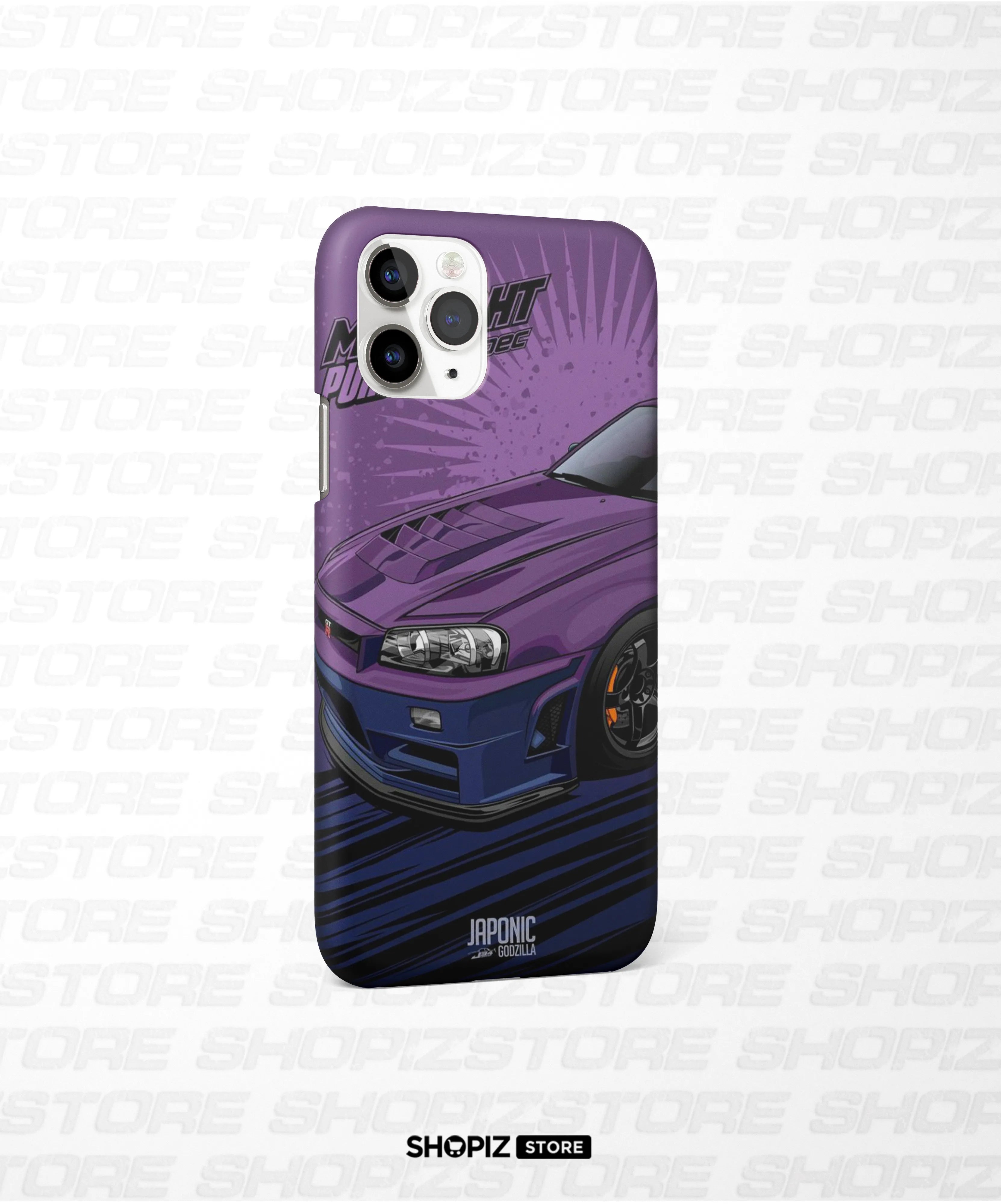 Midnight Purple Sports Car Hard Case