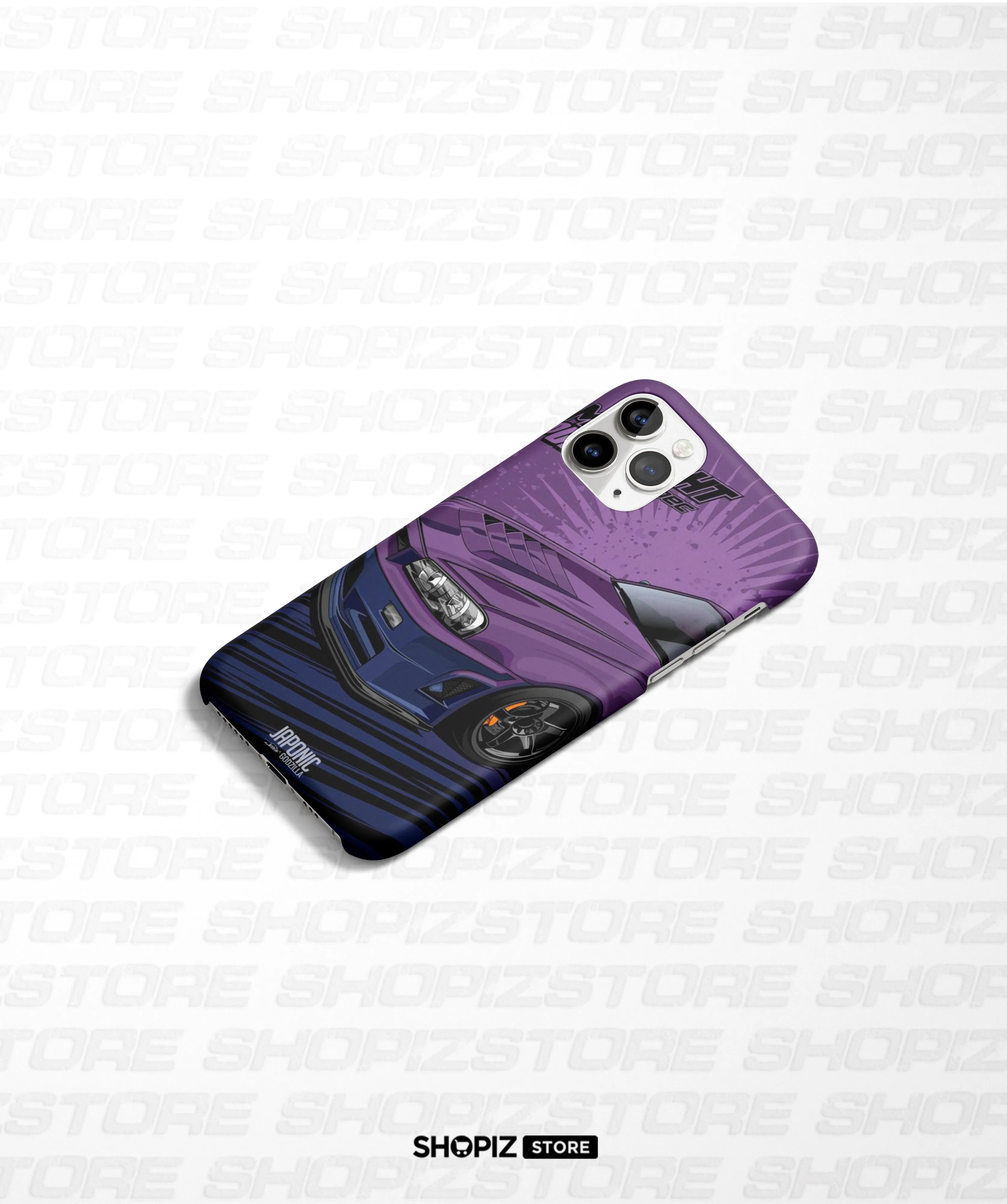 Midnight Purple Sports Car Hard Case