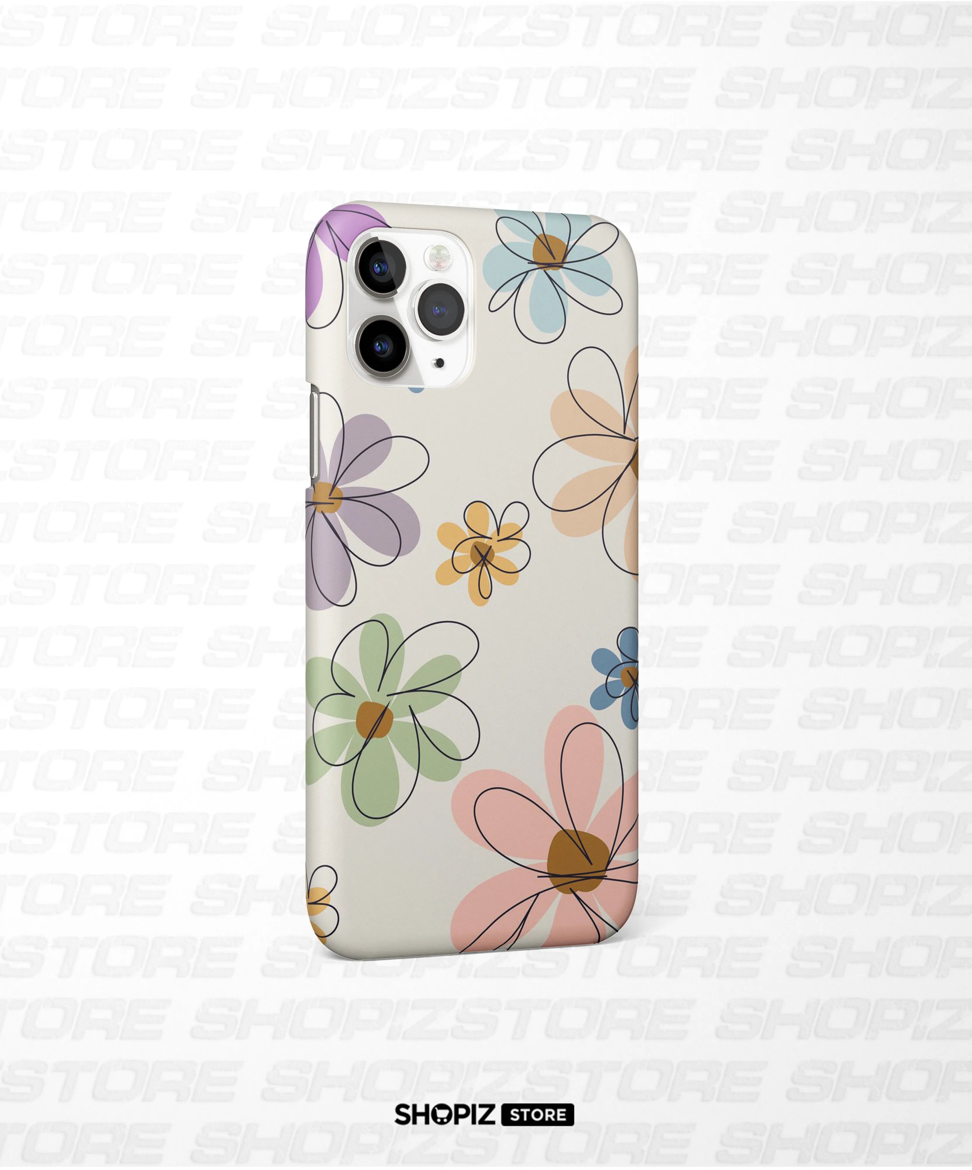 Minimalist Floral Art Hard Case