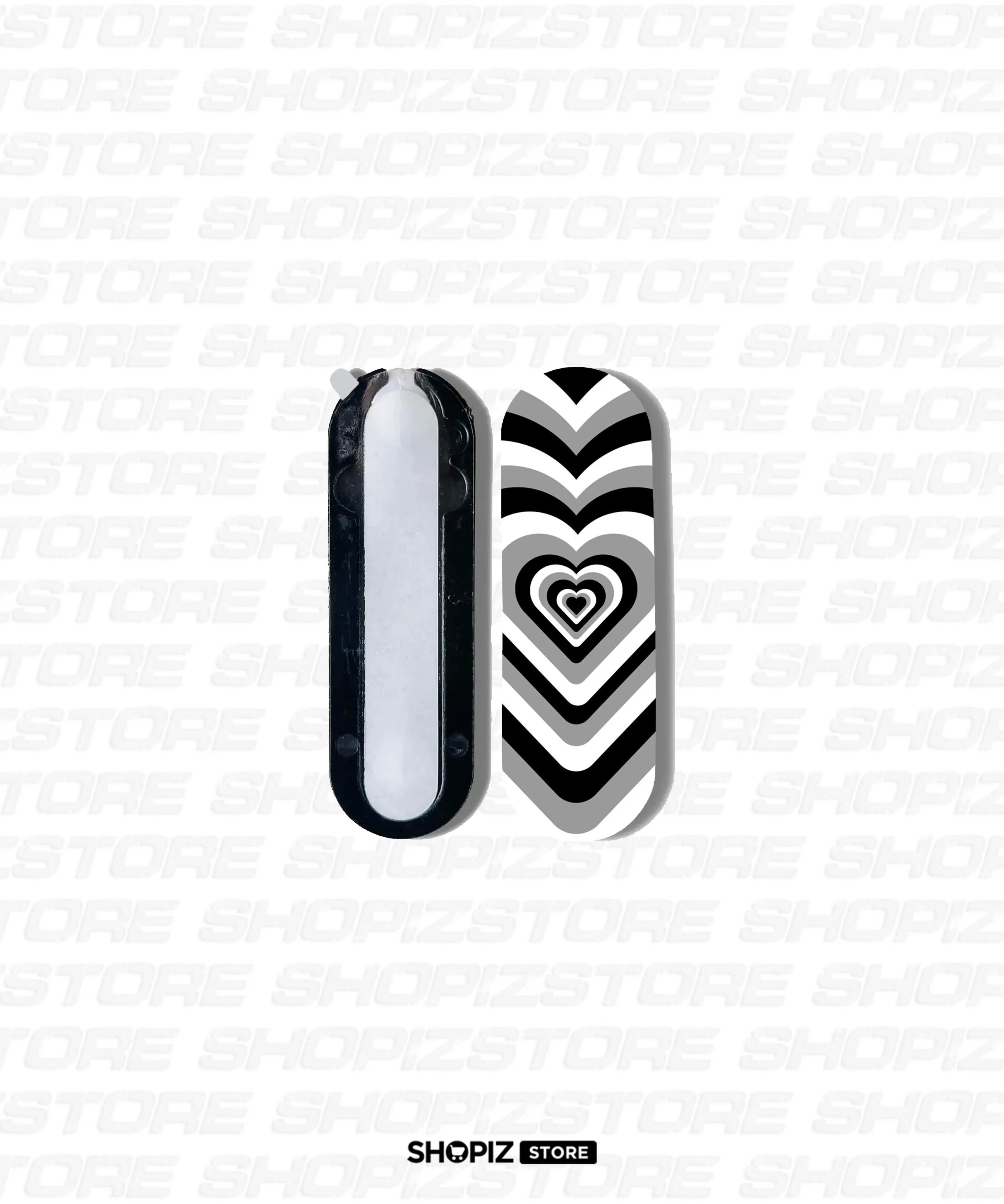 Monochrome Heart Slider Grip