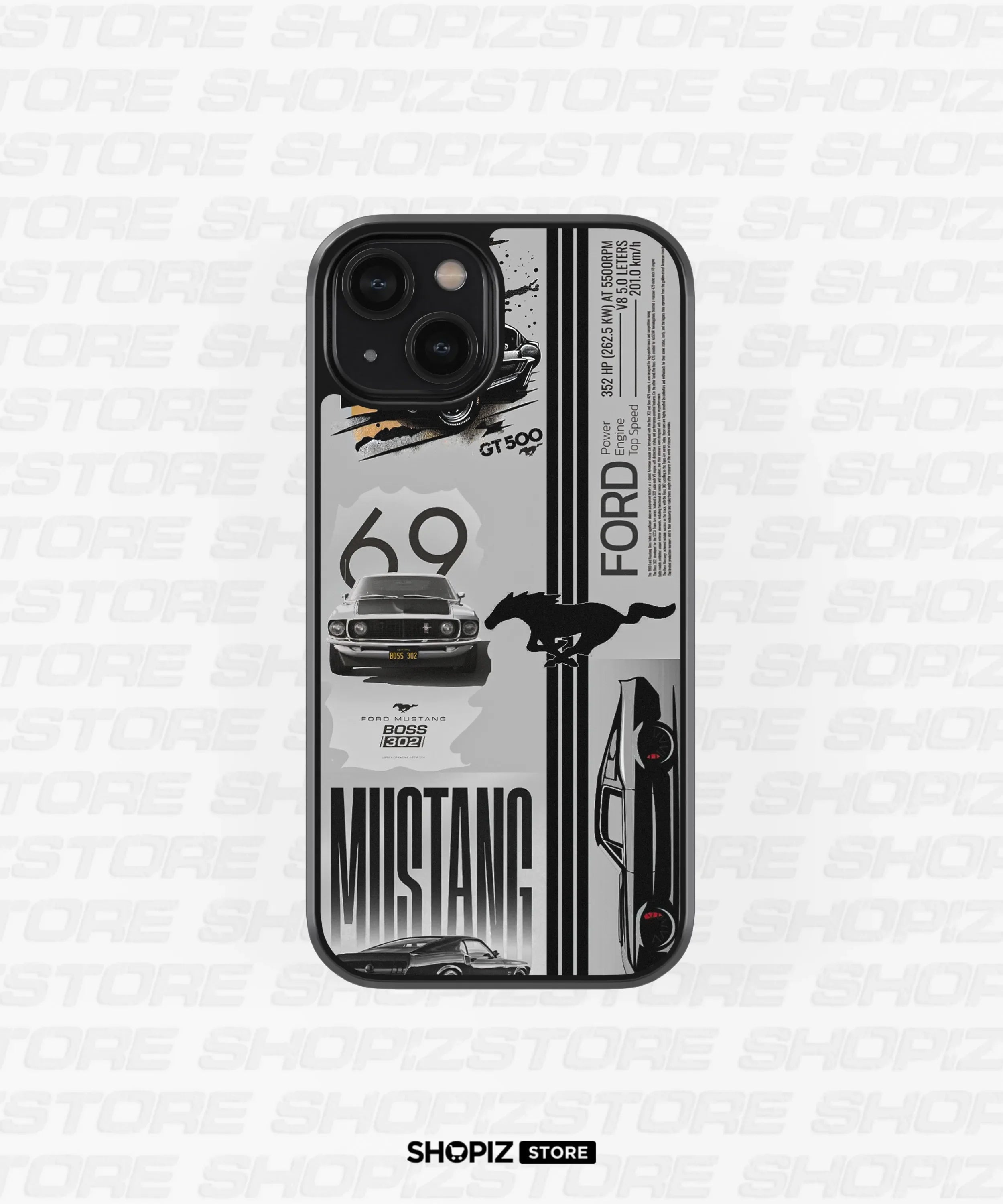 Mustang Legacy GT500 Power Glass Case