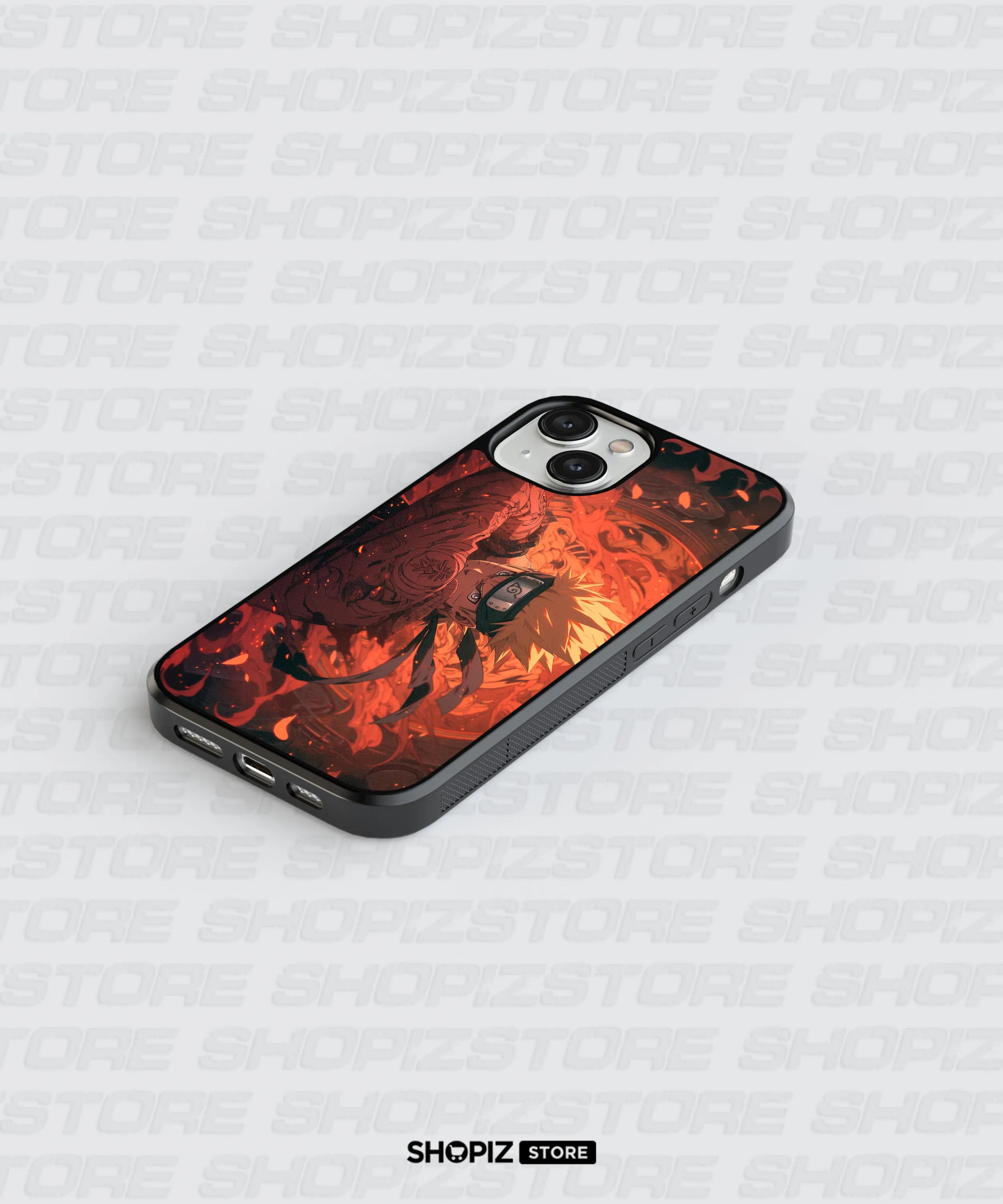 Naruto Fiery Aura Glass Case