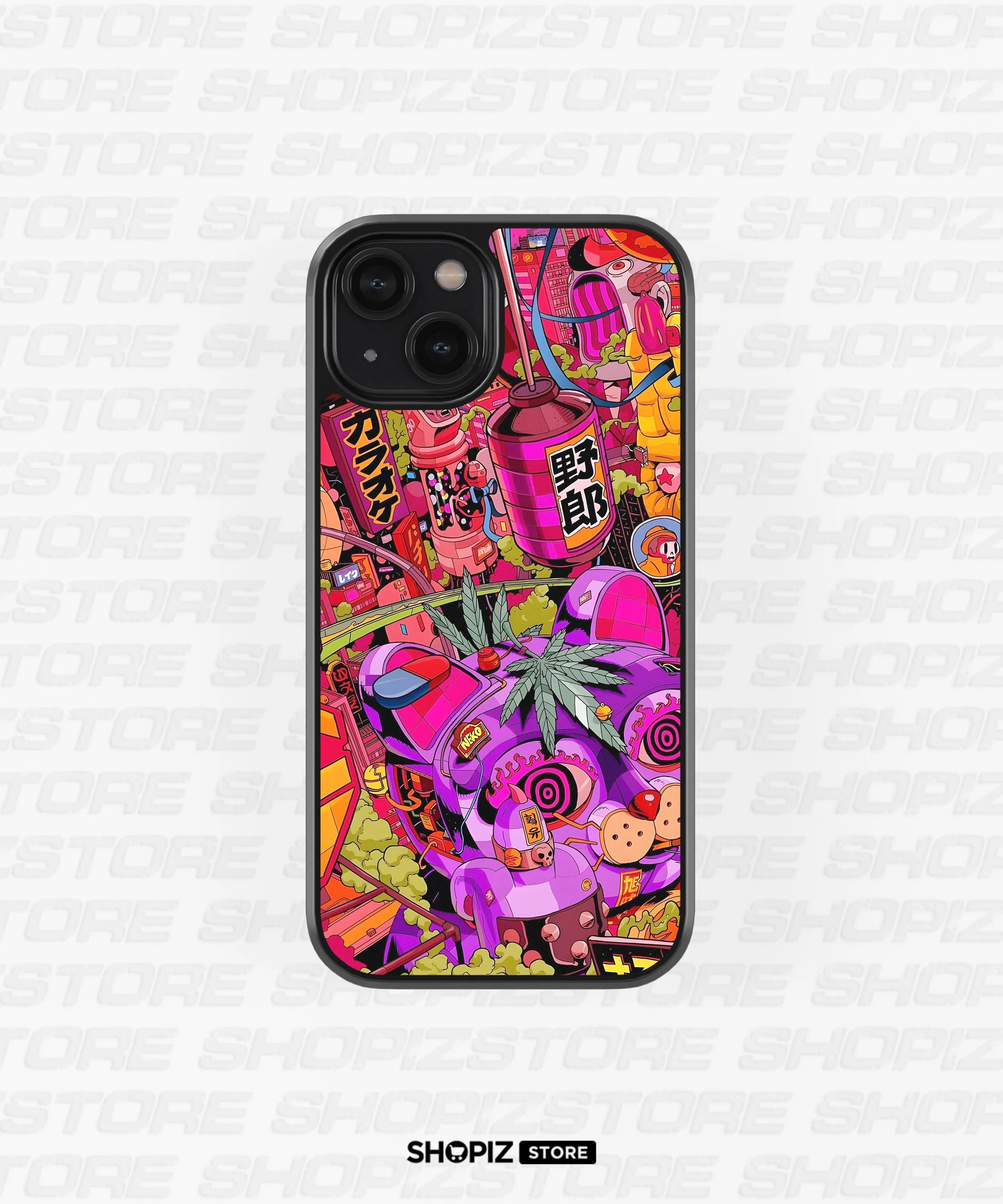 Neon Dreamscape Glass Case