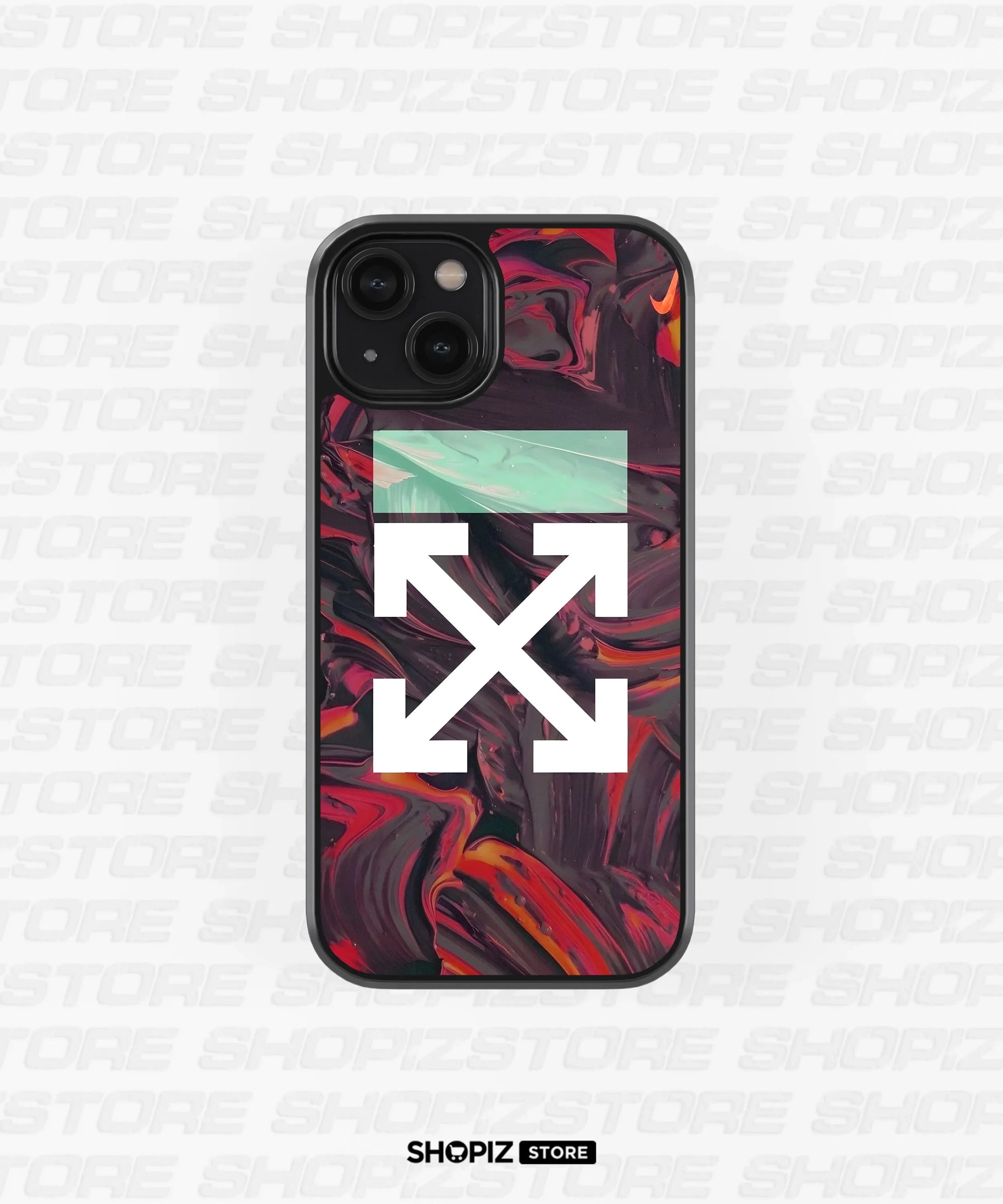 Abstract Red Glass Case