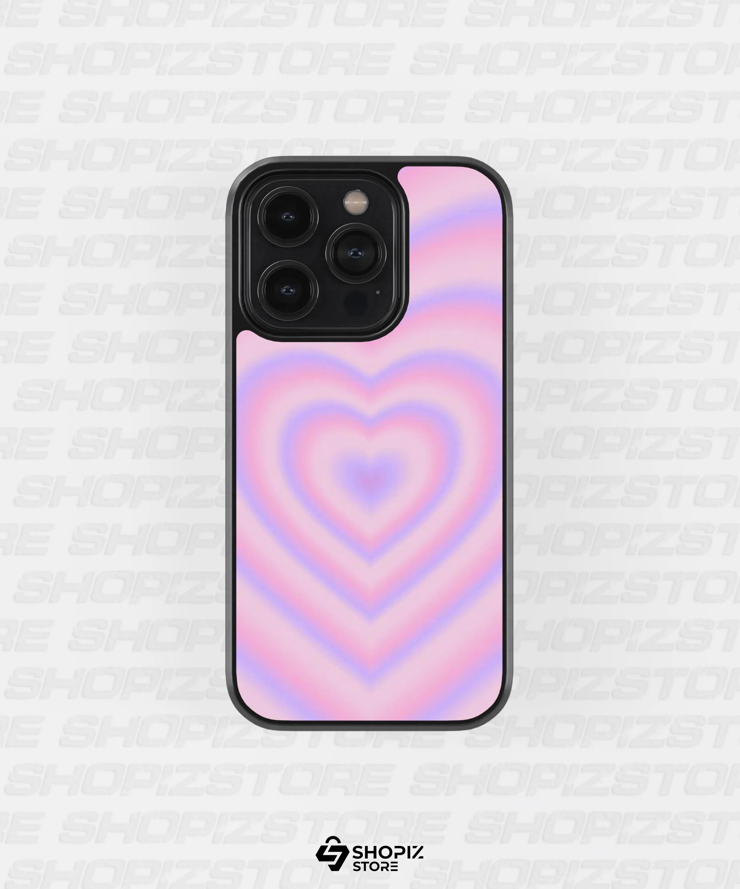 Pastel Heart Waves Metal Case