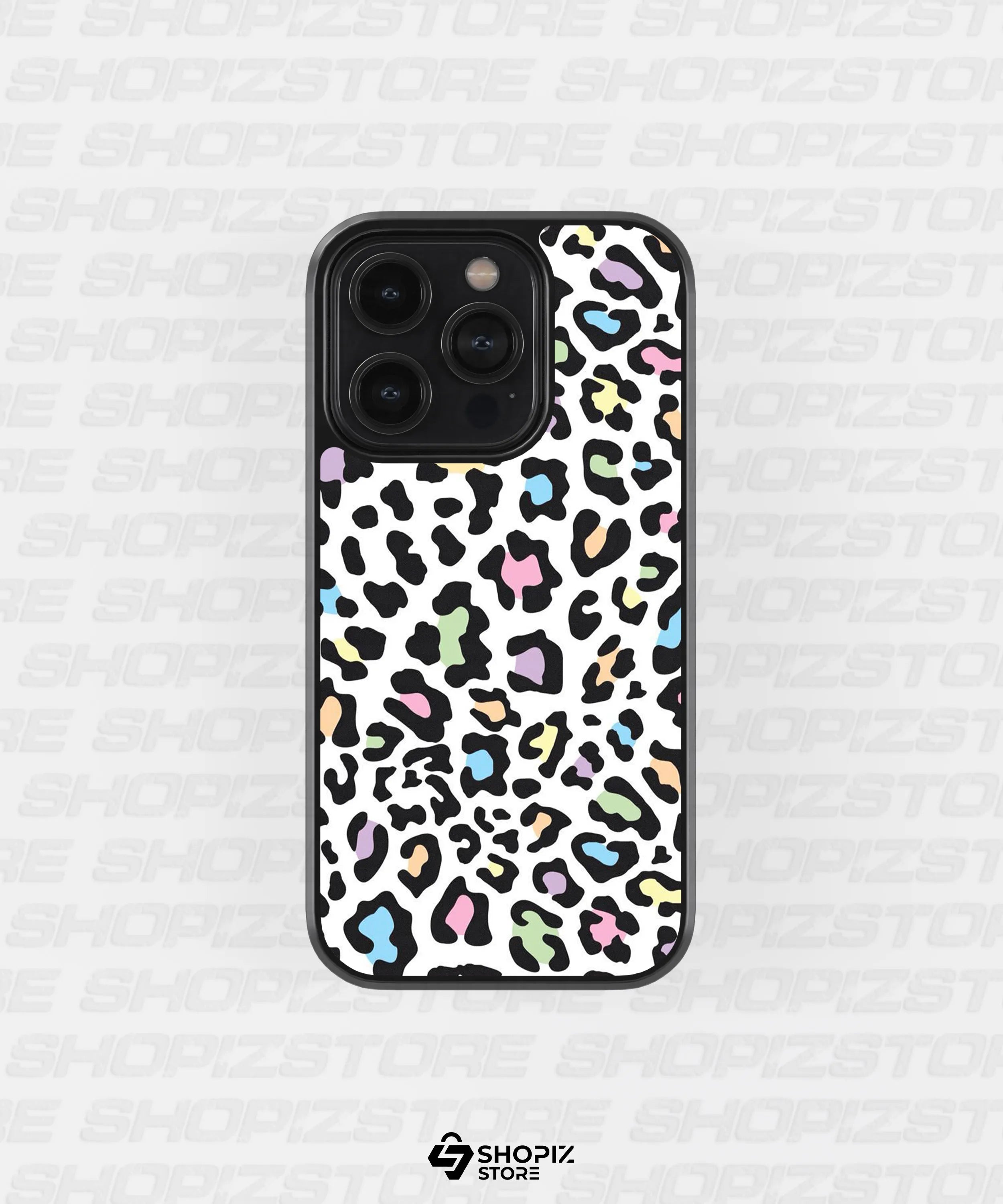 Pastel Leopard Pattern Metal Case