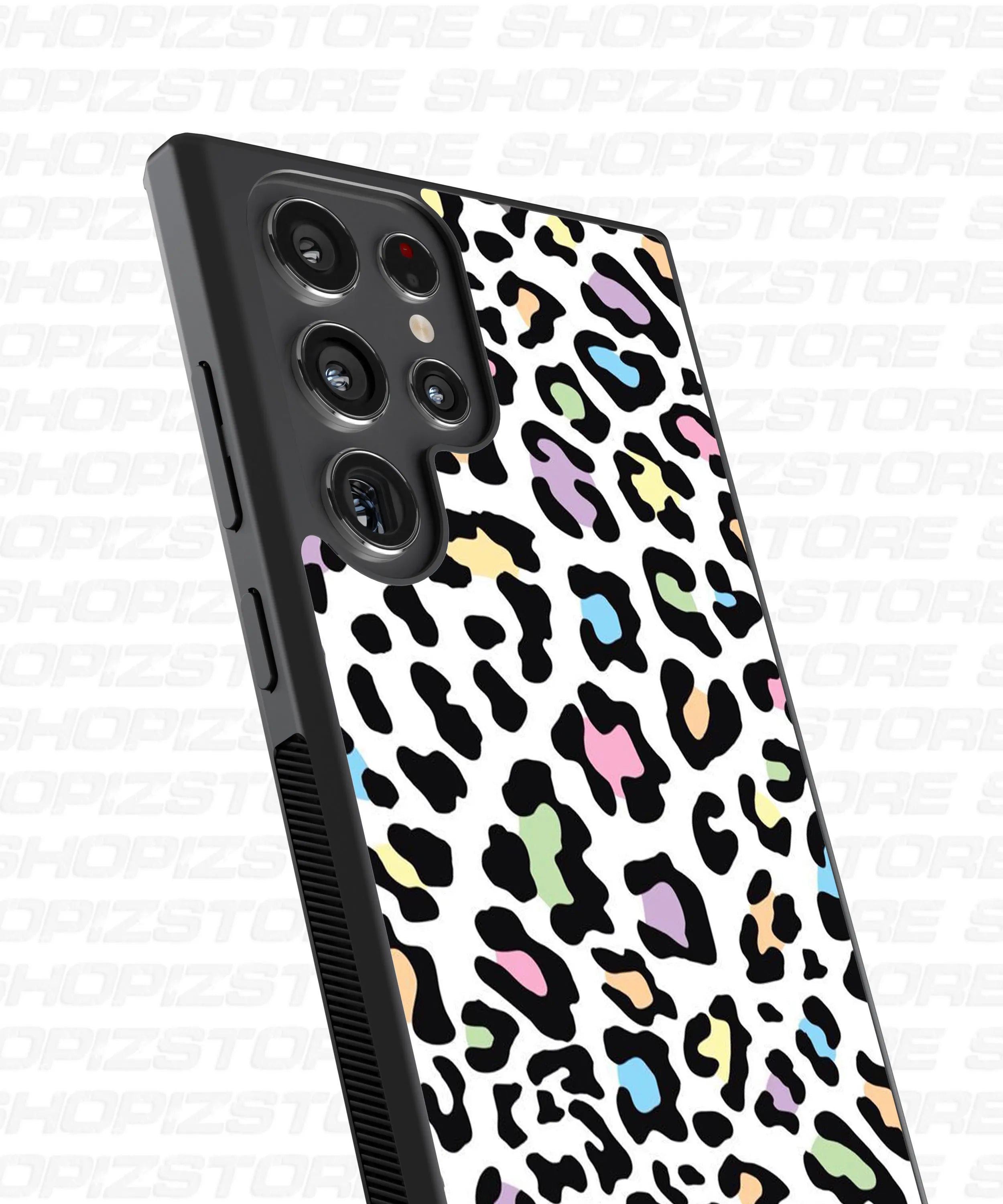 Pastel Leopard Pattern Metal Case