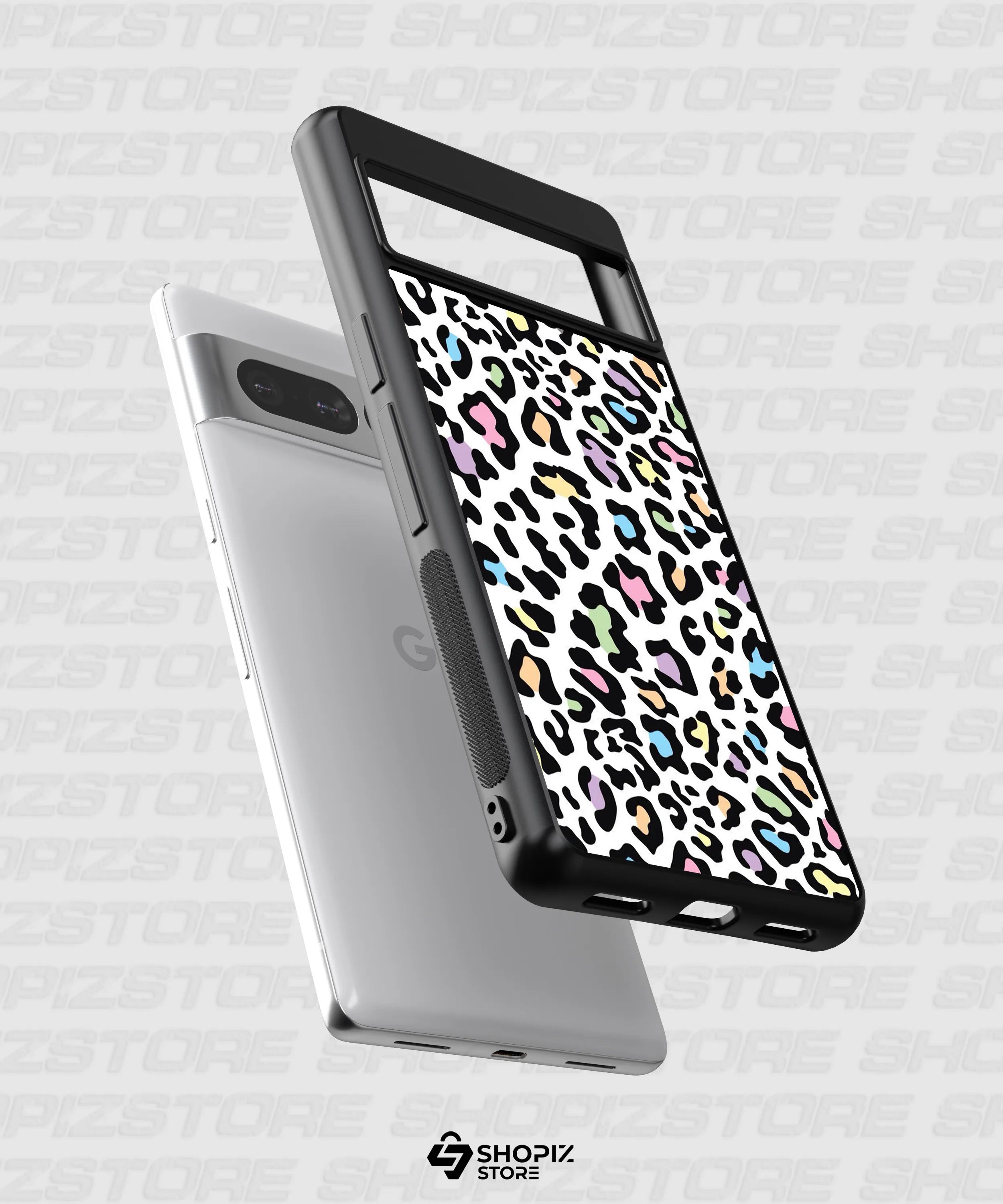 Pastel Leopard Pattern Metal Case