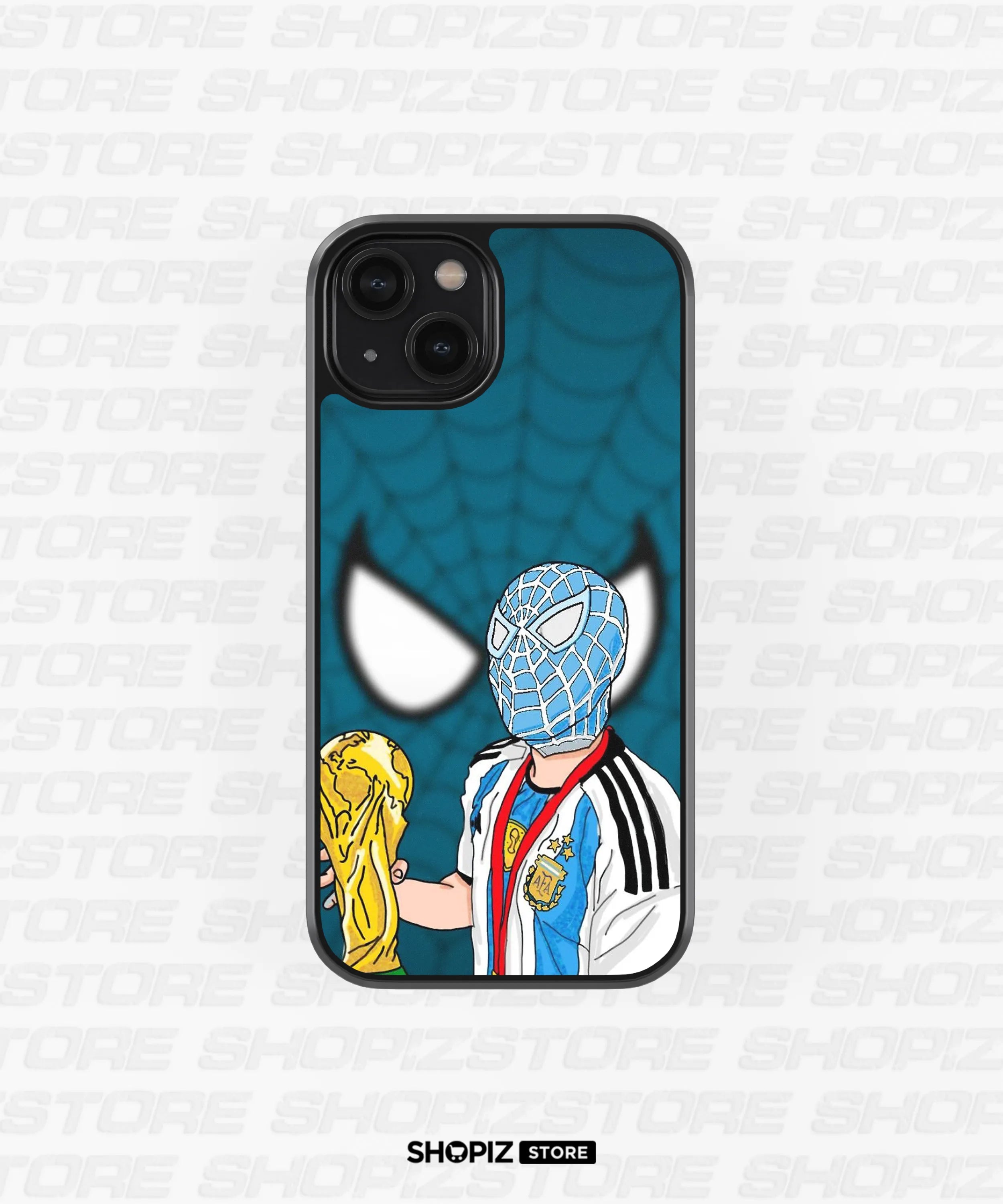 Spider man X Messi Glass Case