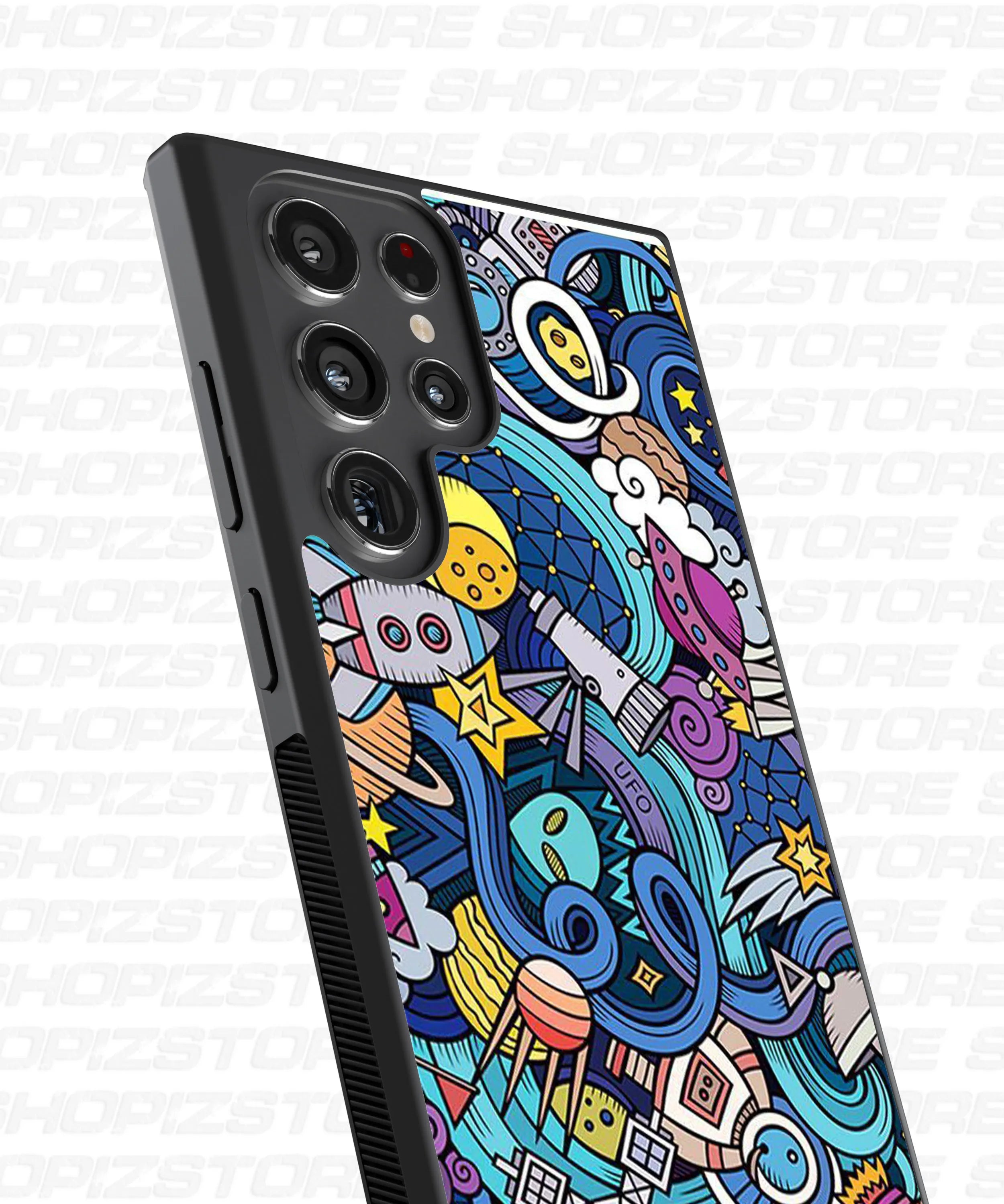 Vibrant Doodle l Metal Case