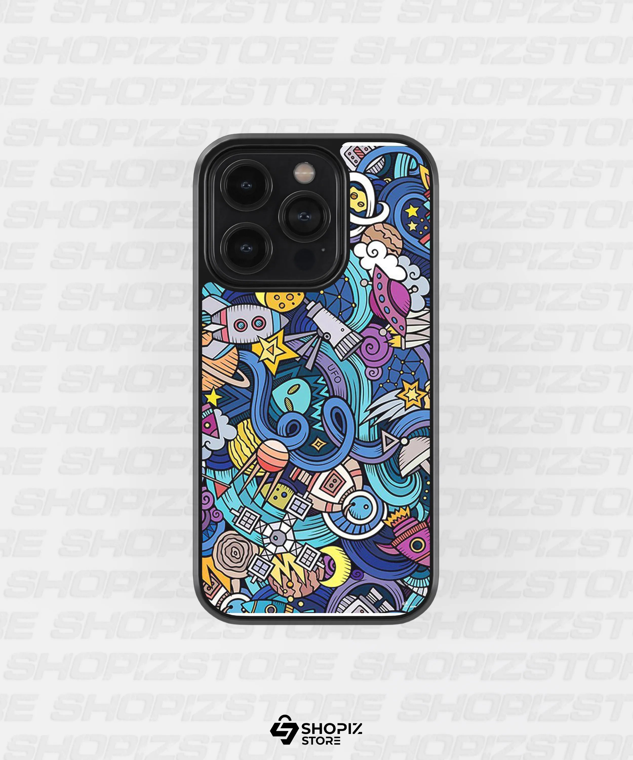 Vibrant Doodle l Metal Case