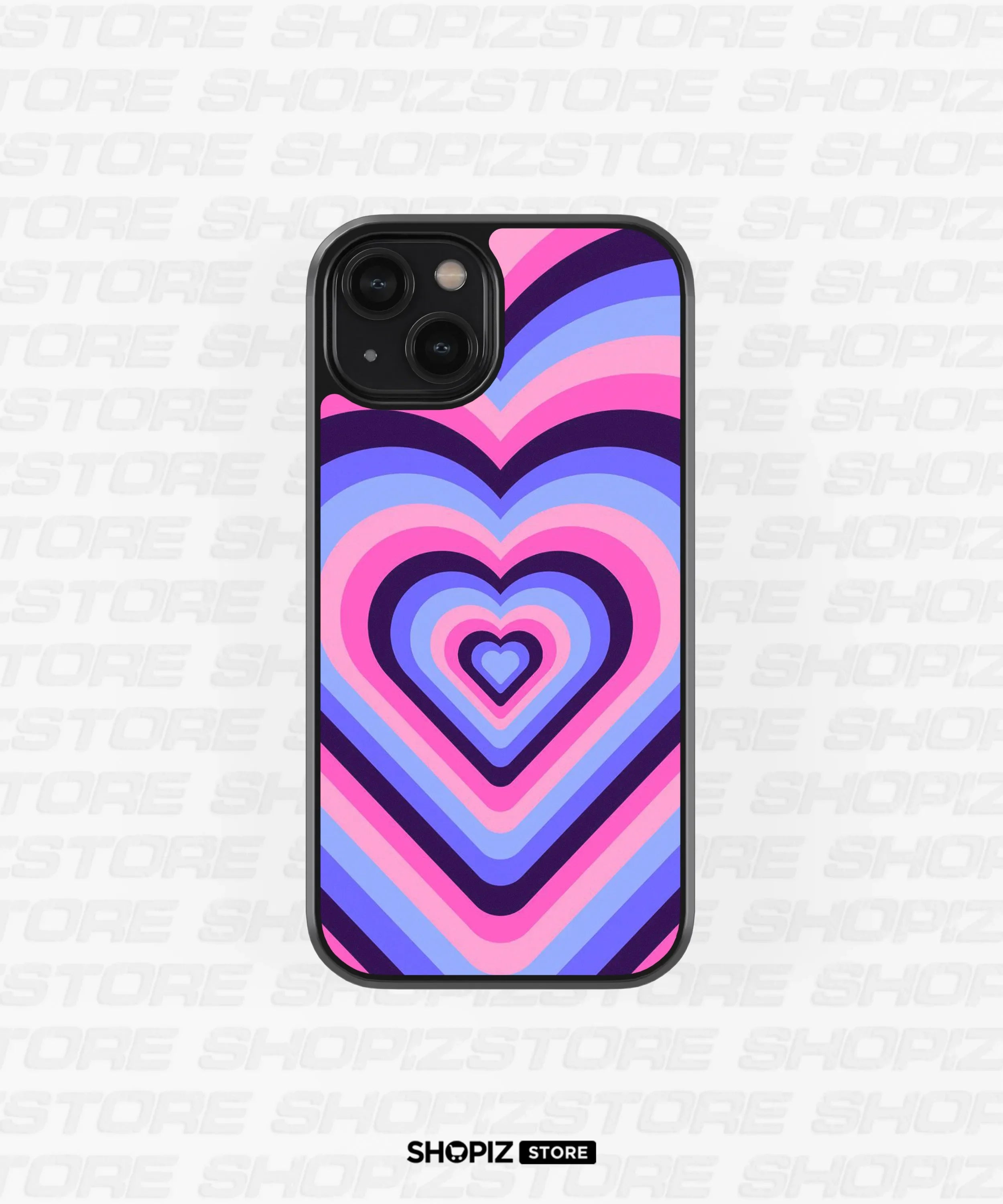 Vibrant Heart Layers Glass Case