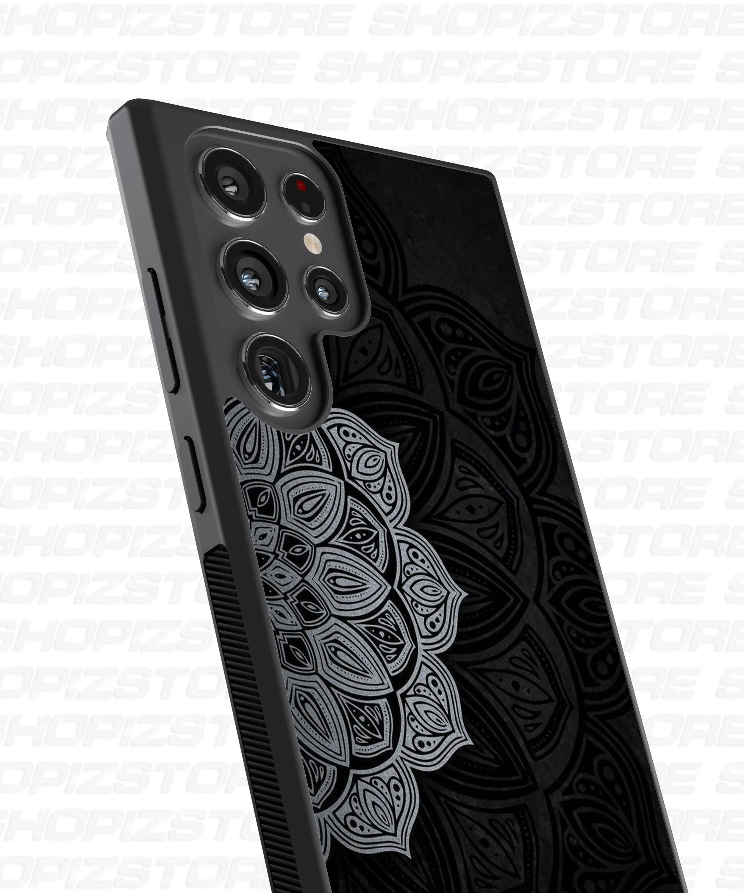 Vibrant Mandala Black Metal Case